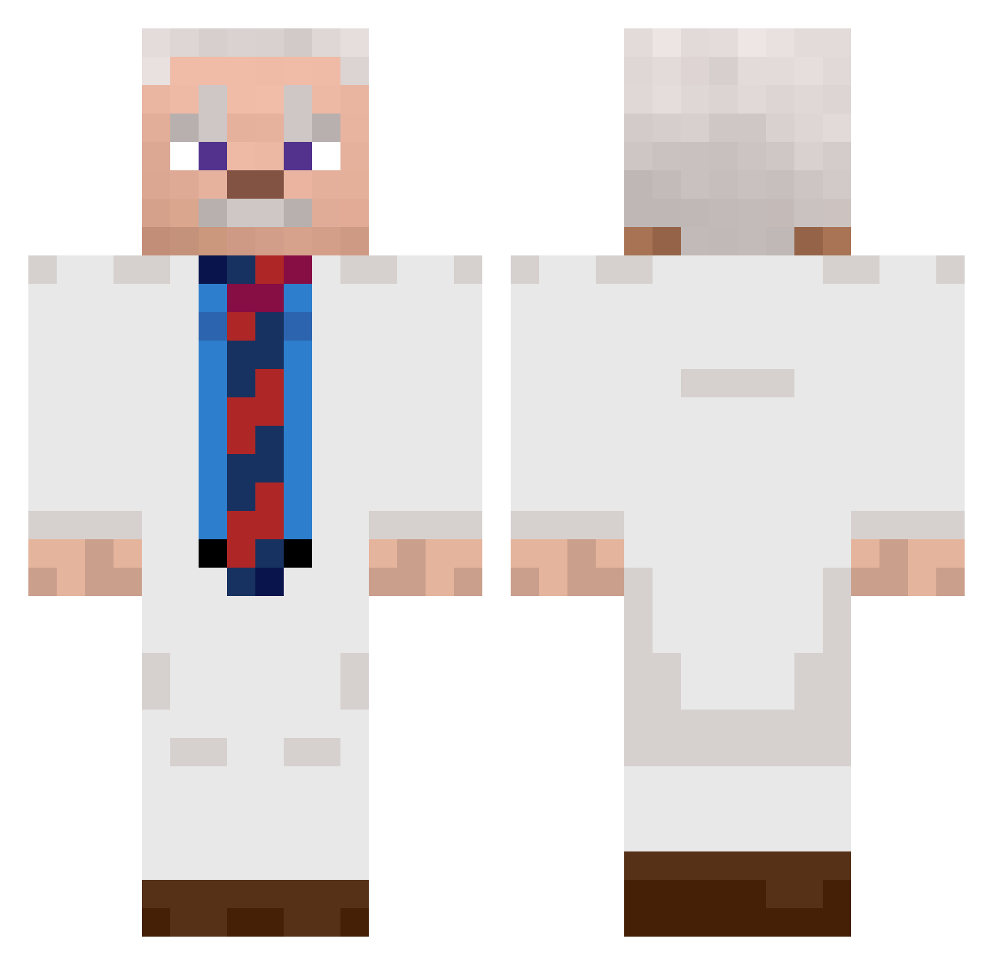holypoggers_ Minecraft skin, front and back view