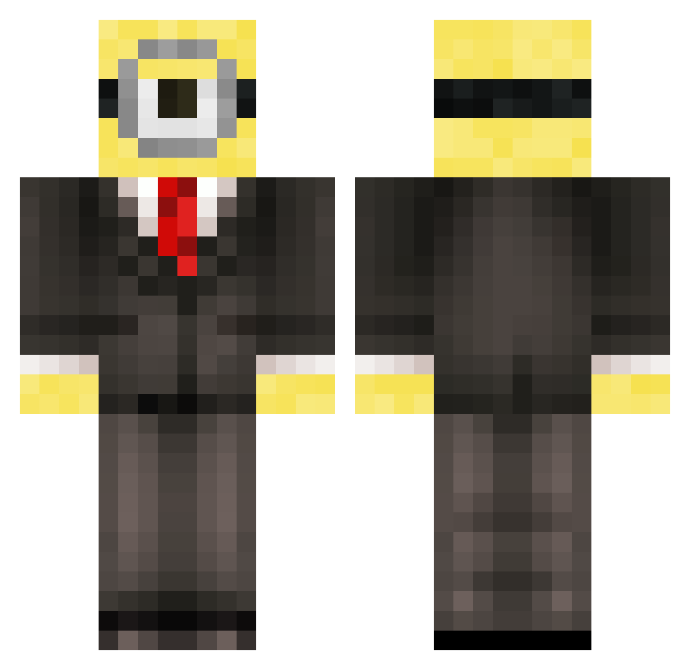 Gervig_ Minecraft skin, front and back view