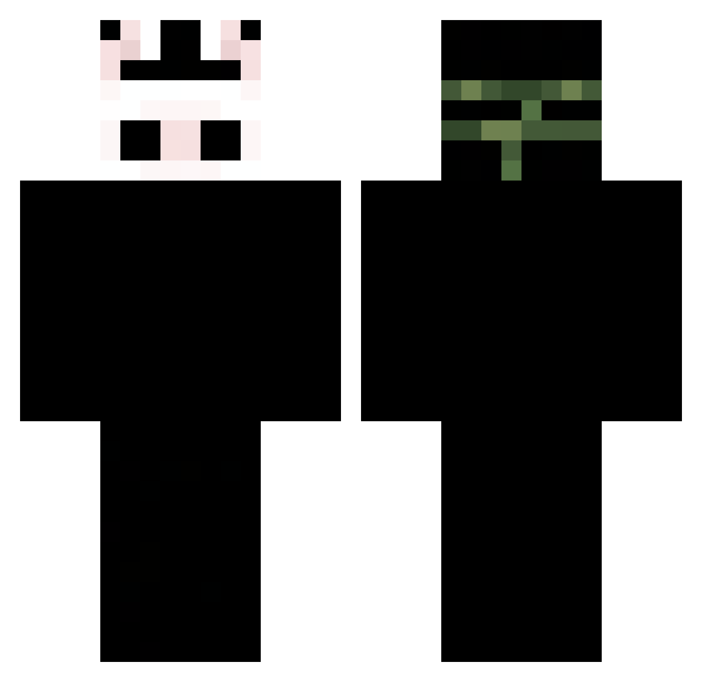 IskrzyckiPL Minecraft skin, front and back view