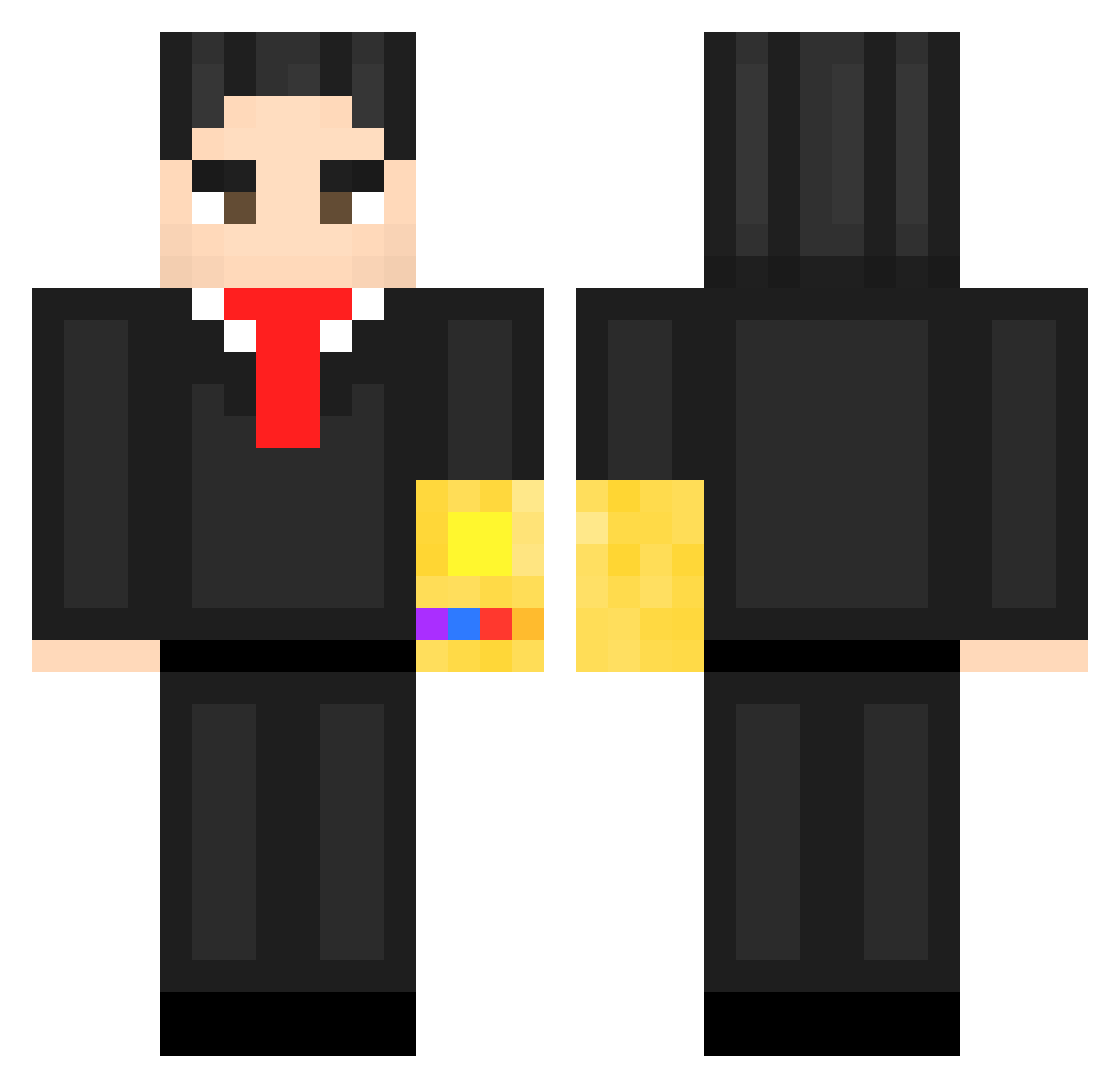 Fatal_Cryo Minecraft skin, front and back view