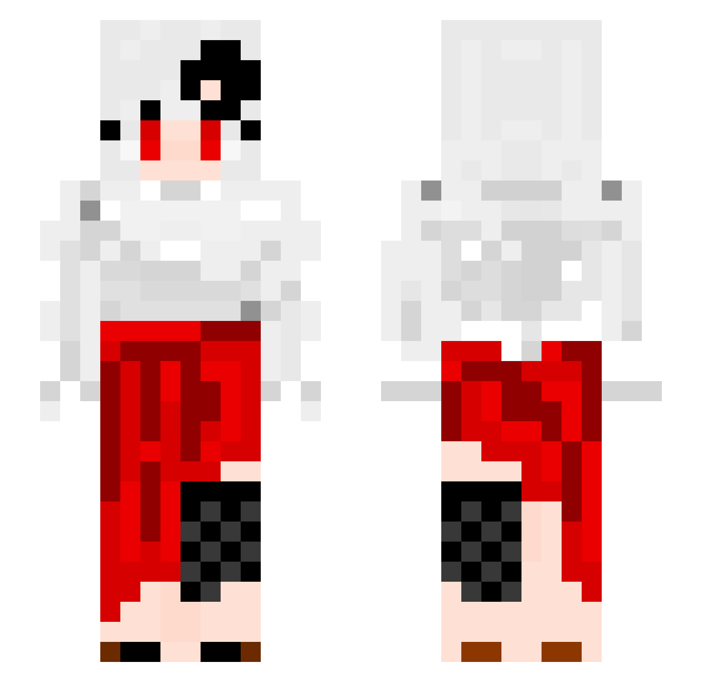 SSayuki_ Minecraft skin, front and back view