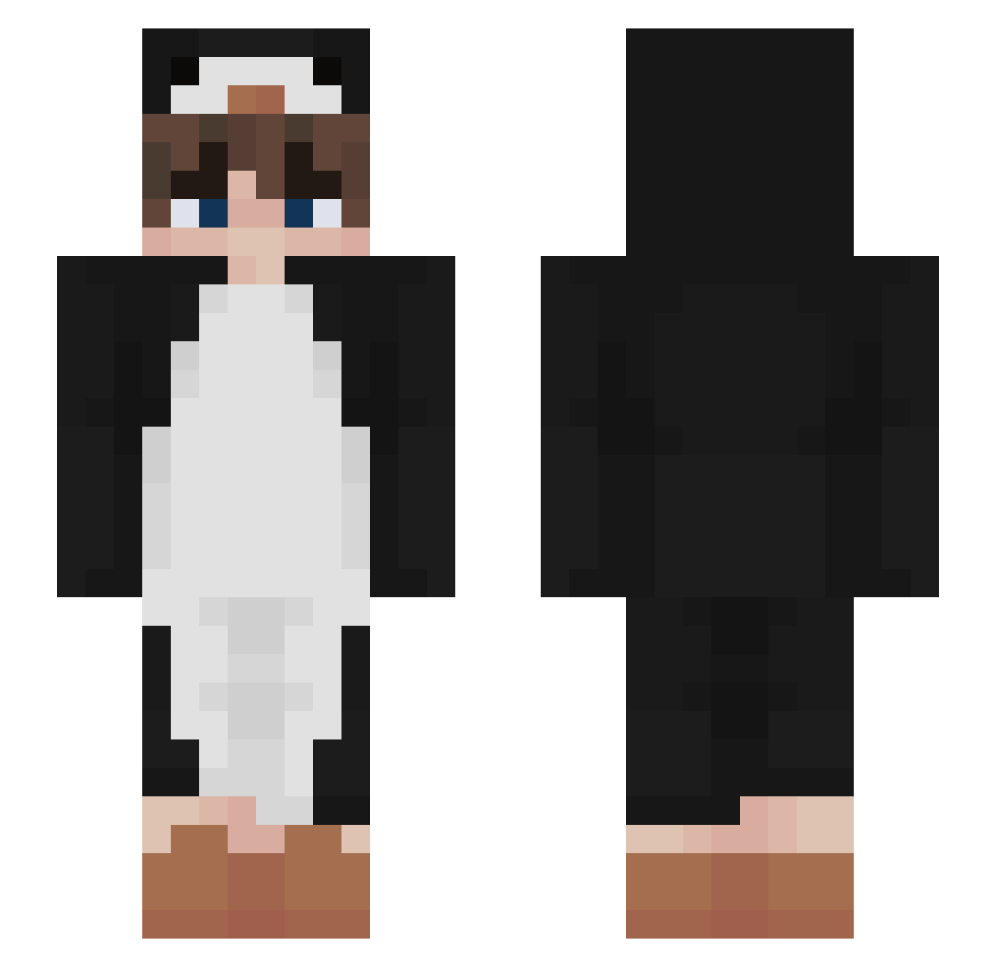 xfun Minecraft skin, front and back view