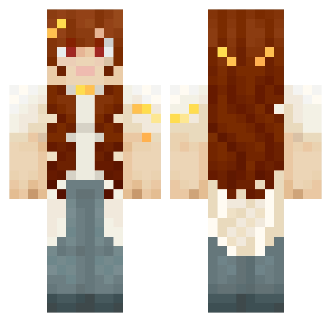 DNation1702 Minecraft skin, front and back view