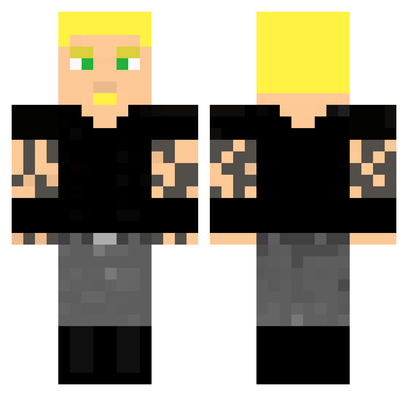 RTAComplixian Minecraft skin, front and back view