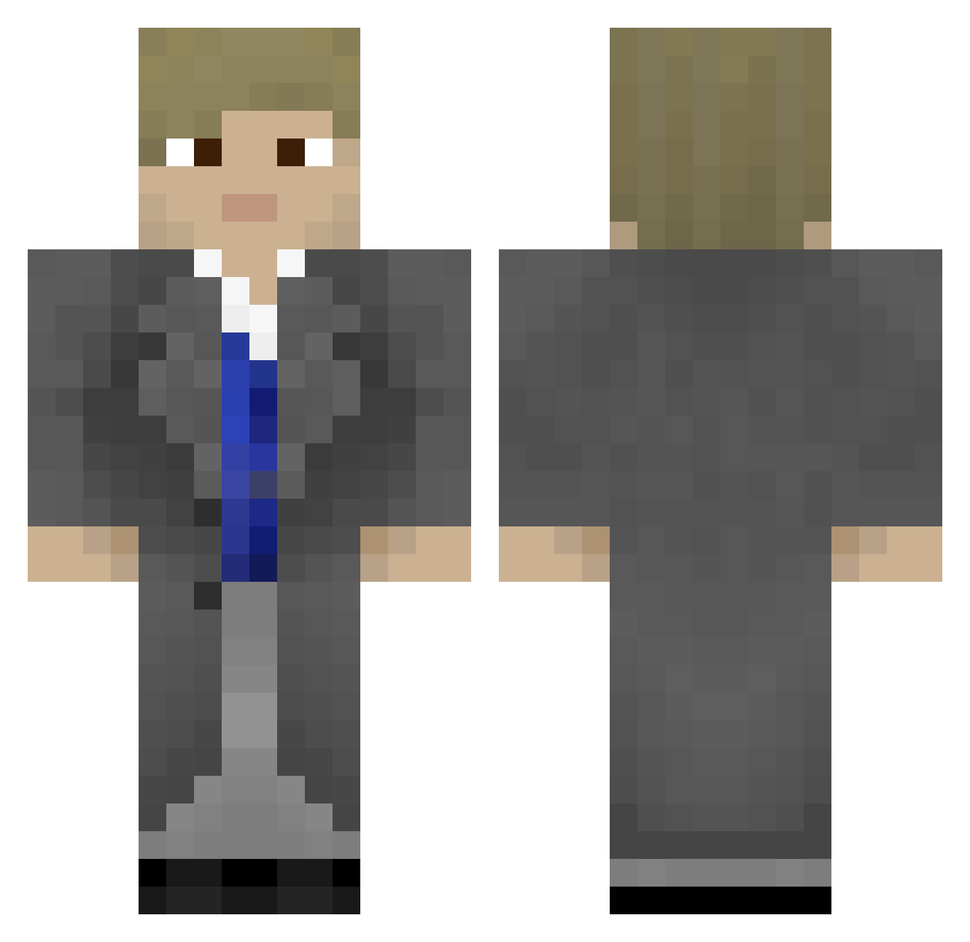 LucVitel Minecraft skin, front and back view