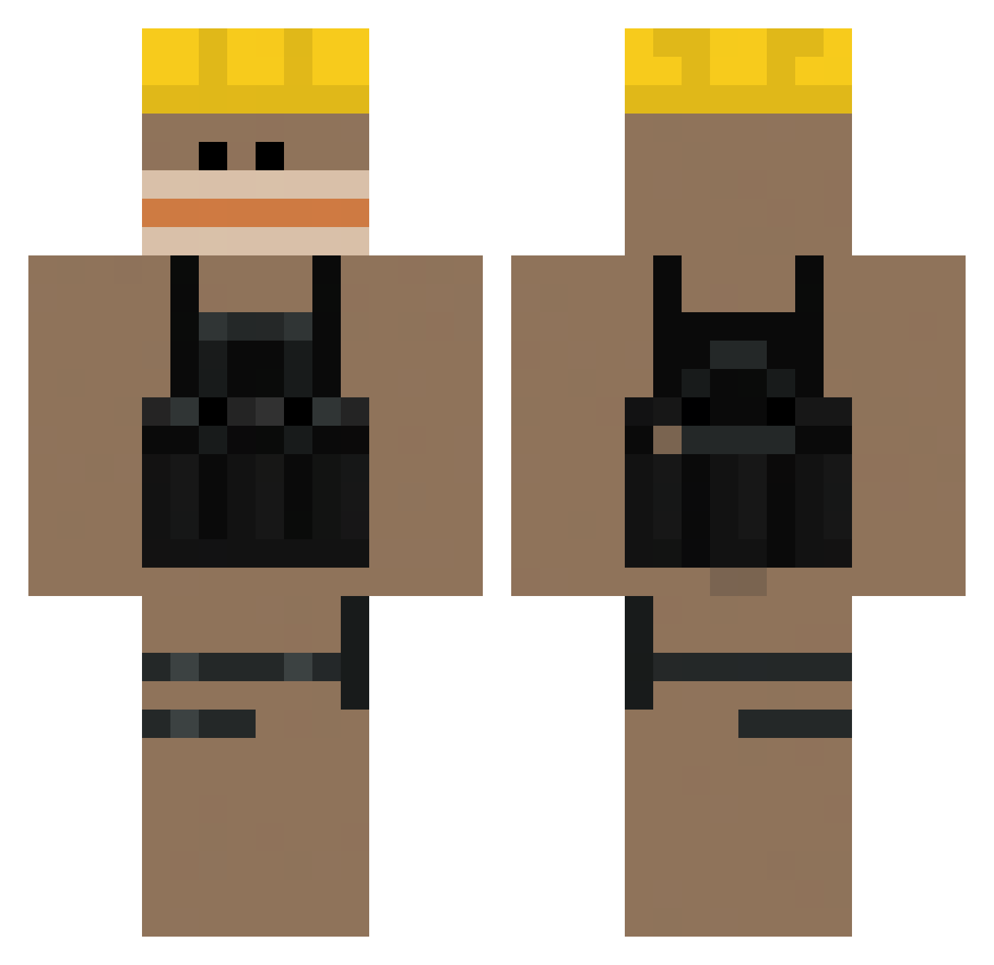 k1nstugi Minecraft skin, front and back view