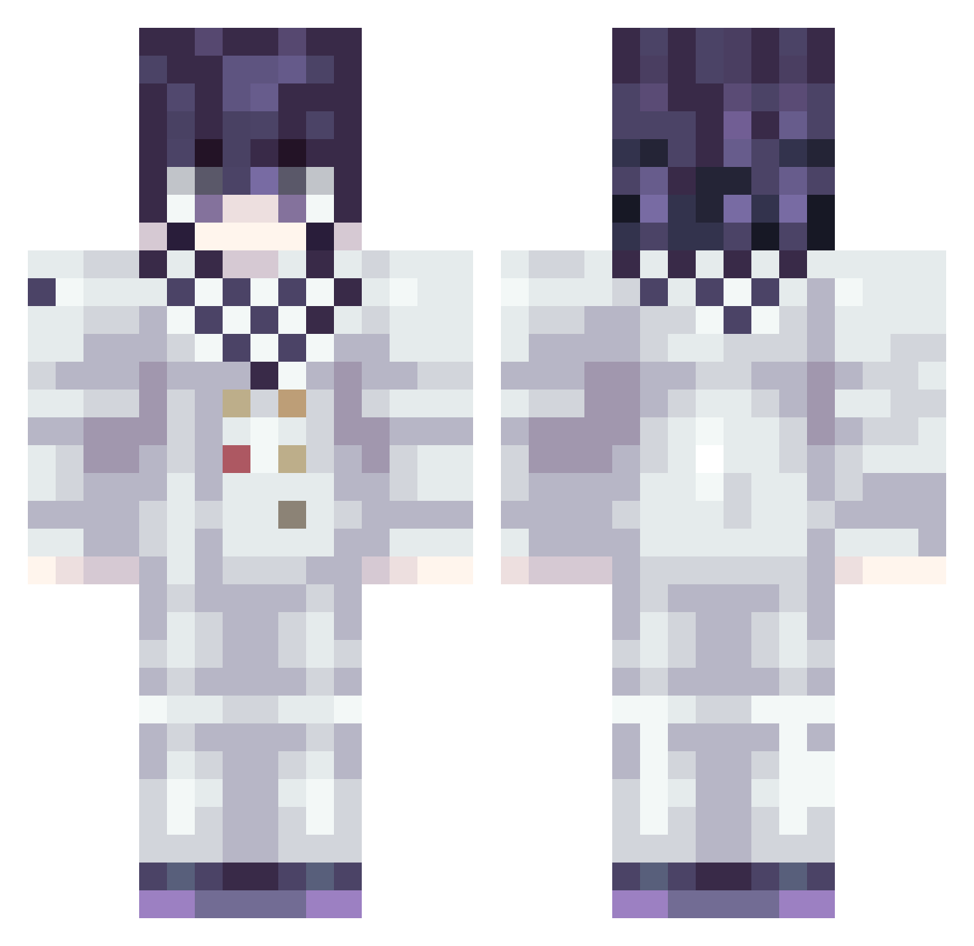 amlwsl Minecraft skin, front and back view