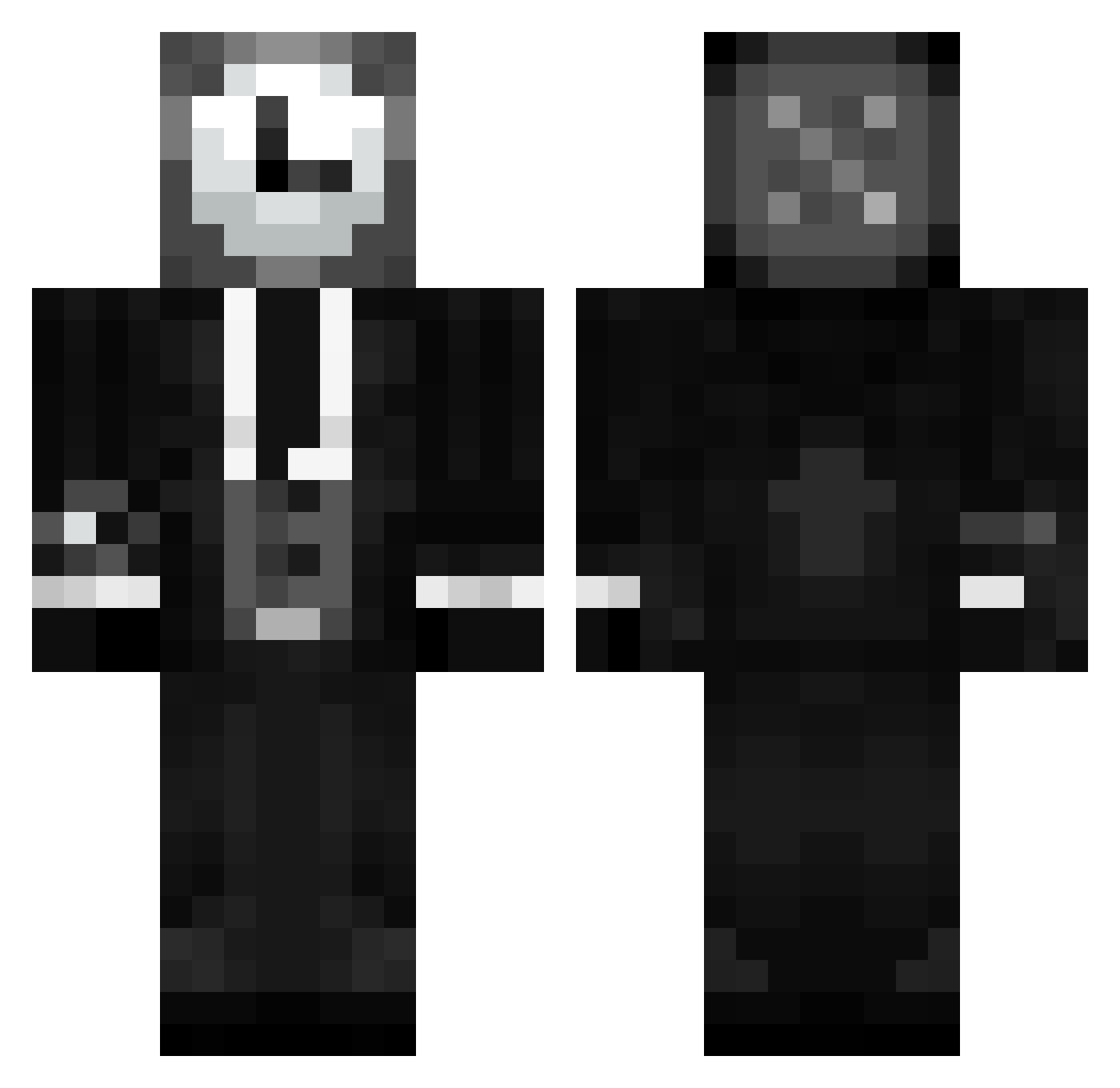 MAGEEK22 Minecraft skin, front and back view
