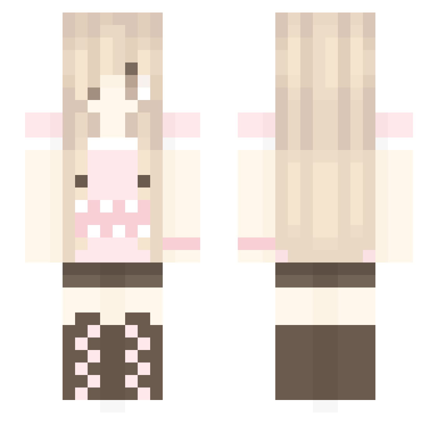maxz1za Minecraft skin, front and back view