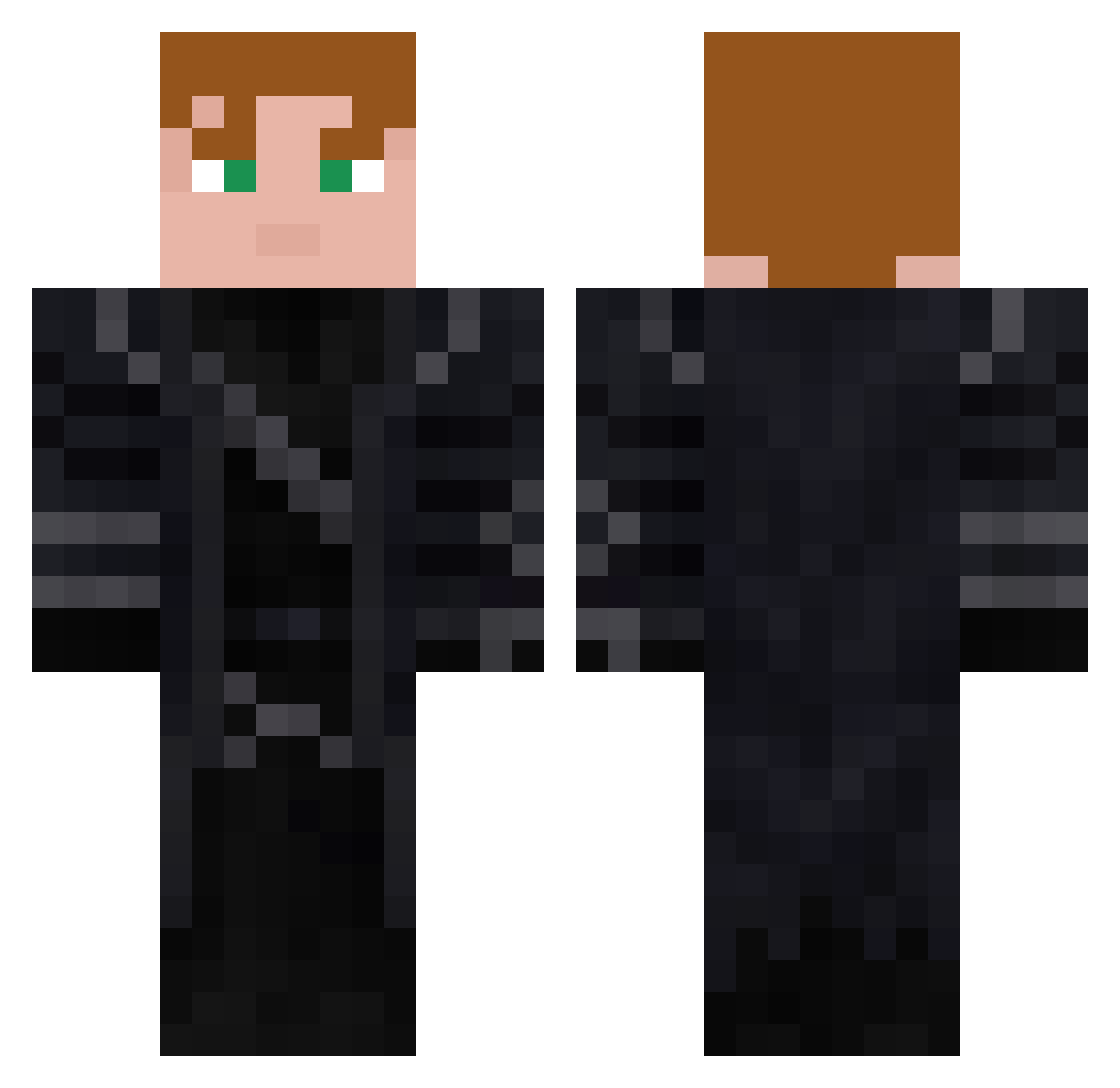sucukbruder33 Minecraft skin, front and back view