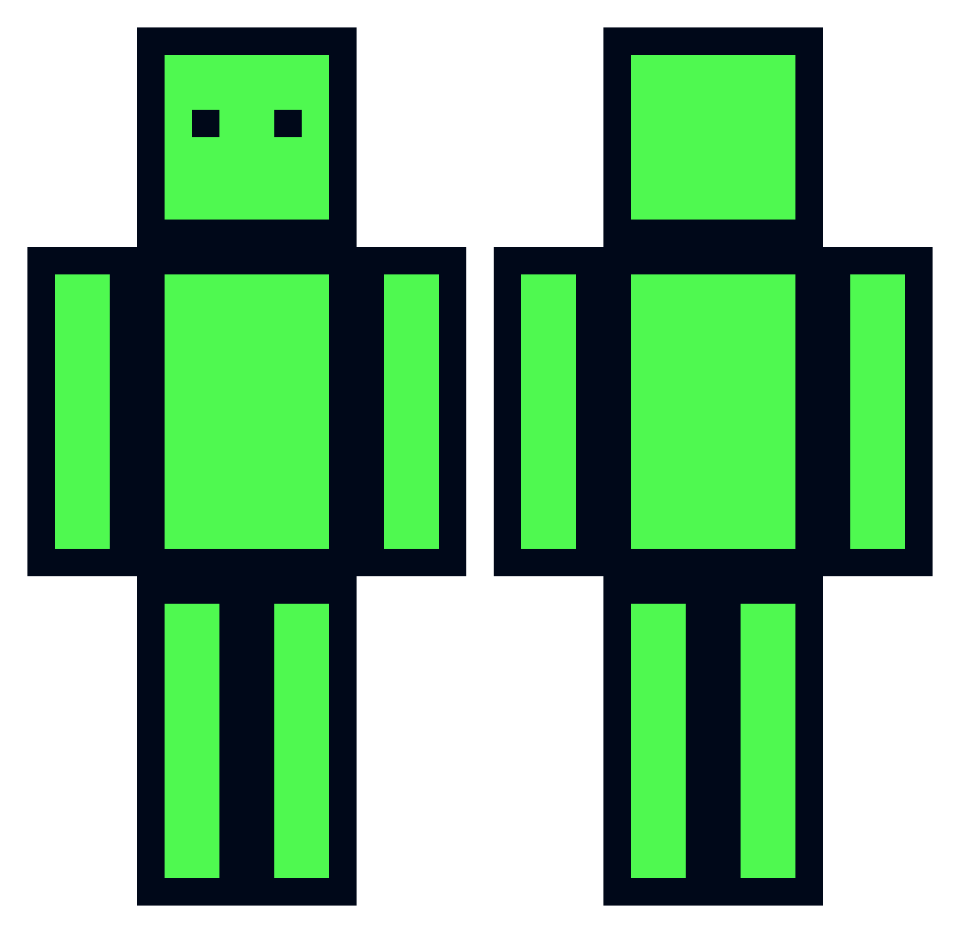 SebbyWasTaken1 Minecraft skin, front and back view