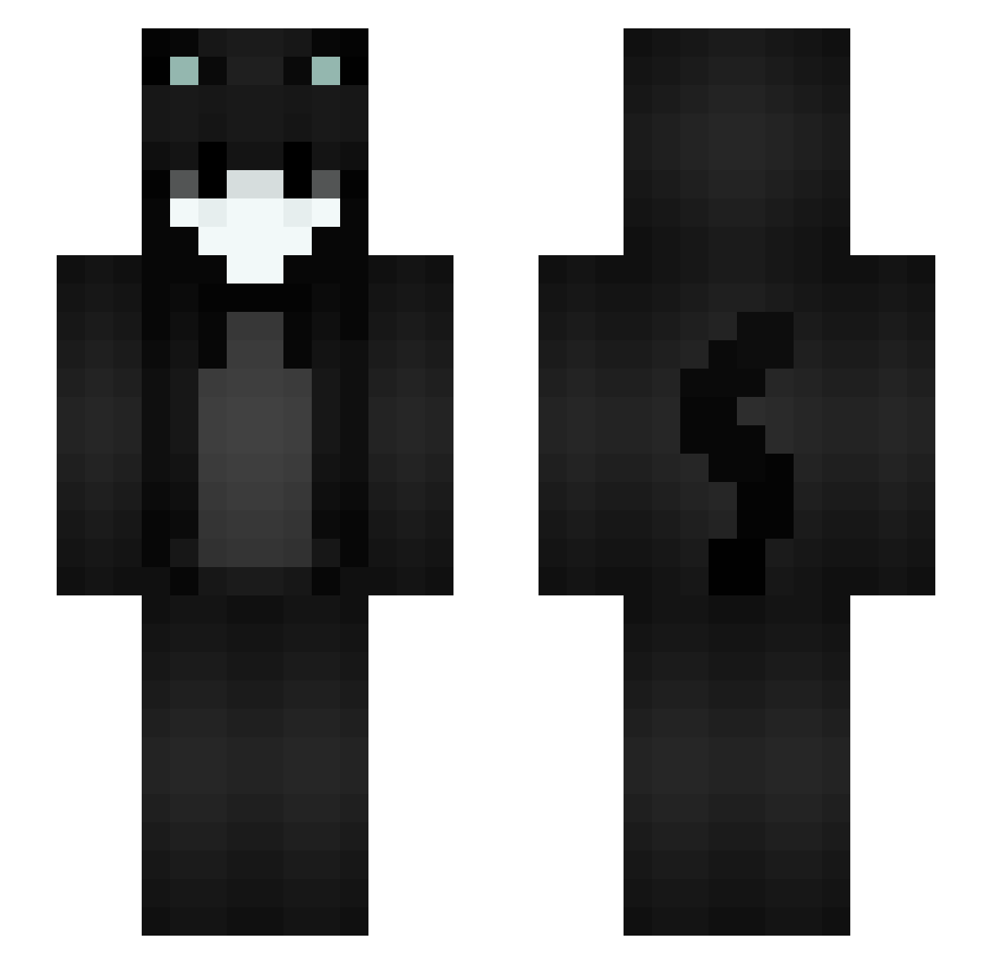 minecraftlucher Minecraft skin, front and back view