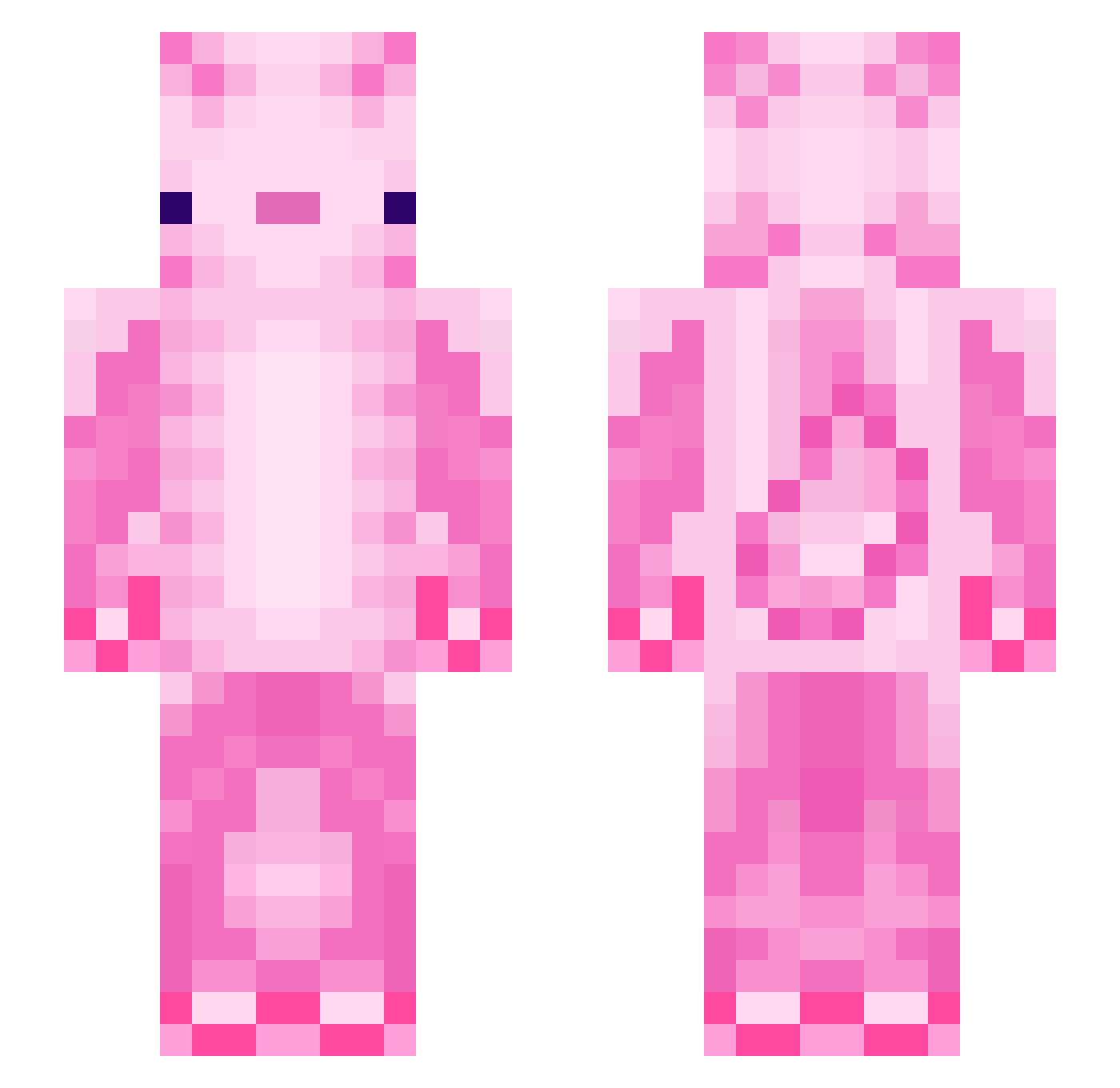 angellyfish Minecraft skin, front and back view