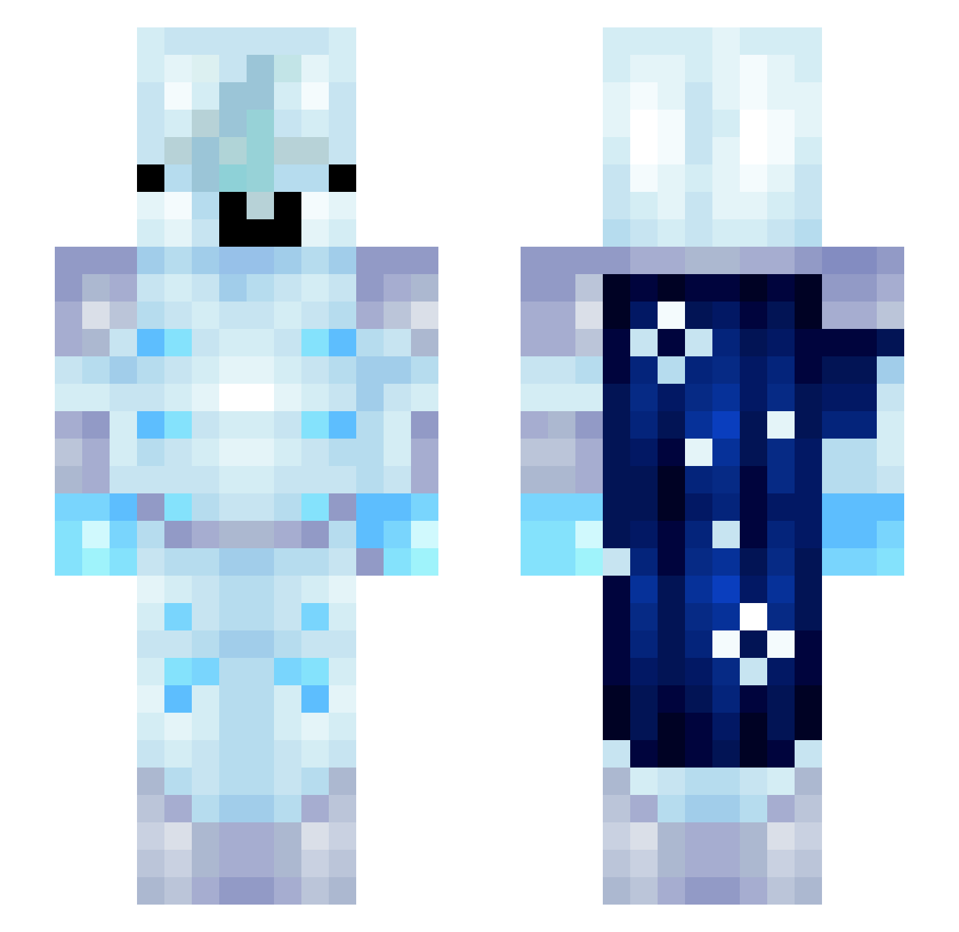 GXmega_ Minecraft skin, front and back view