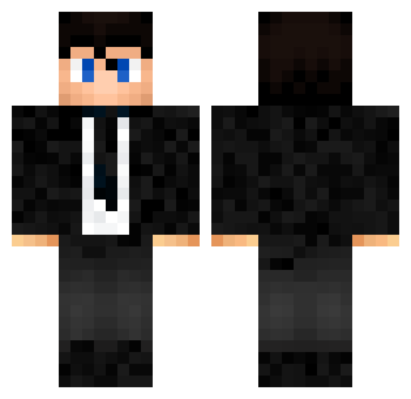 Slovenian Minecraft skin, front and back view