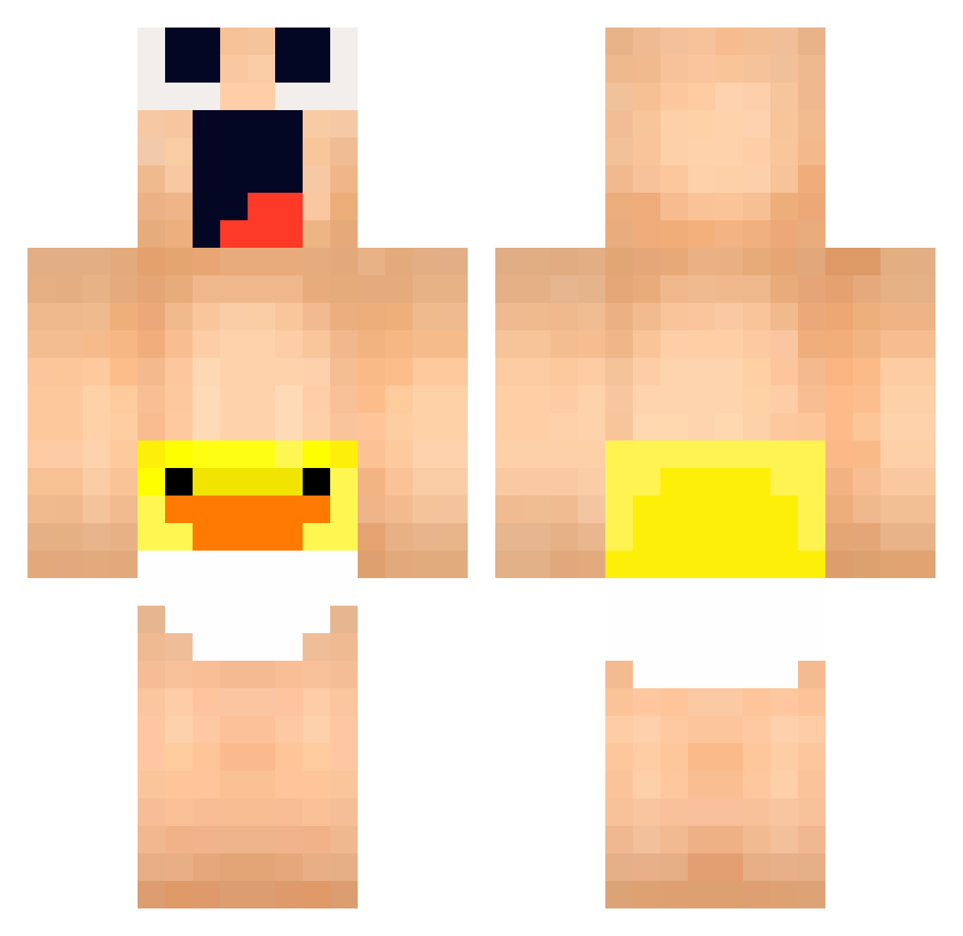 TimmyTi12 Minecraft skin, front and back view