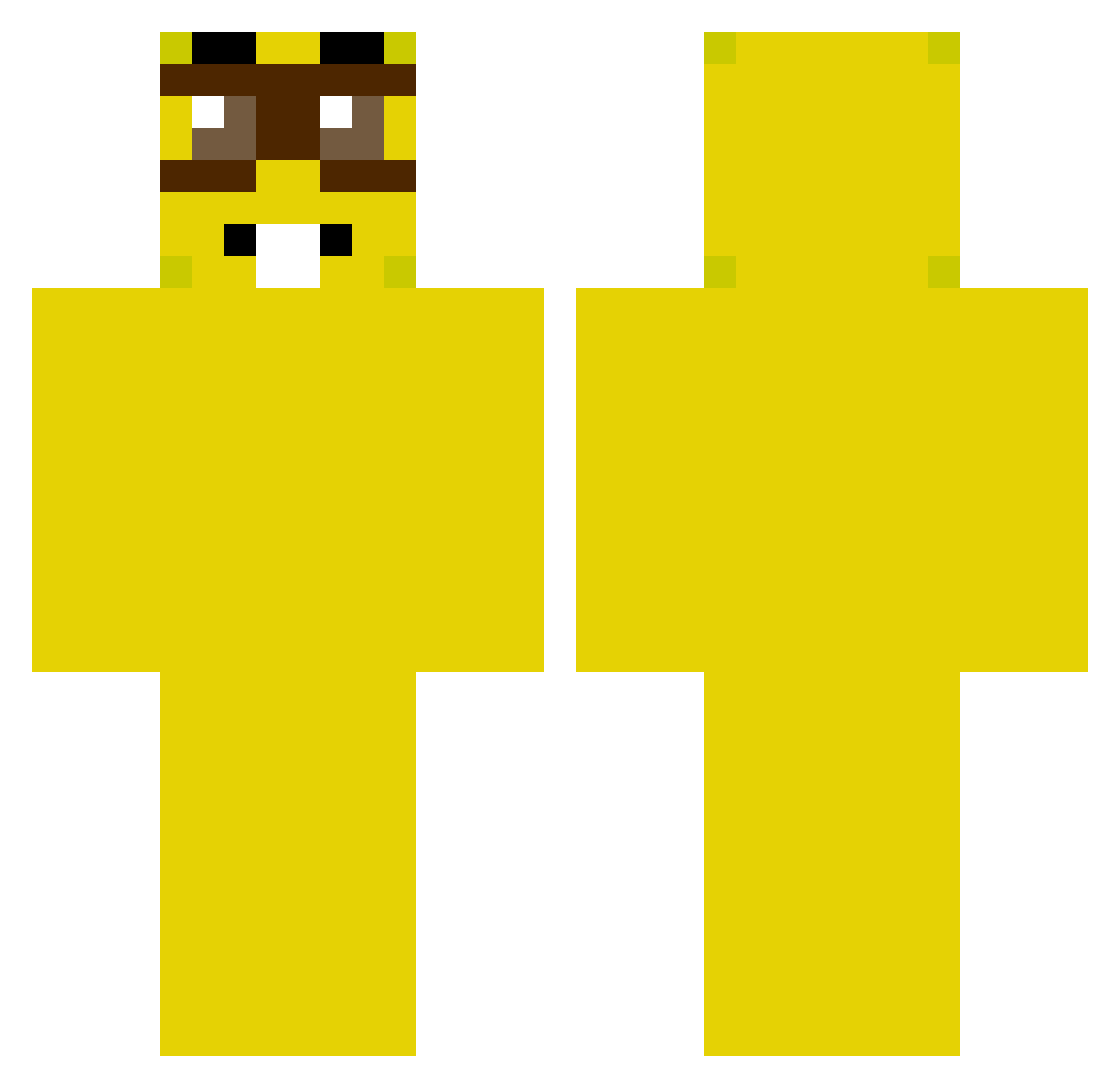 tinkl_master45 Minecraft skin, front and back view