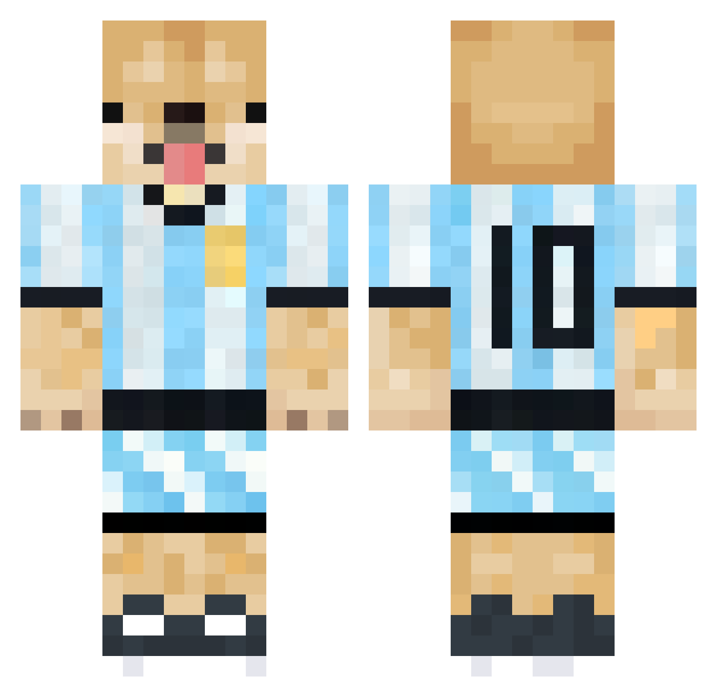 GGianMCR Minecraft skin, front and back view