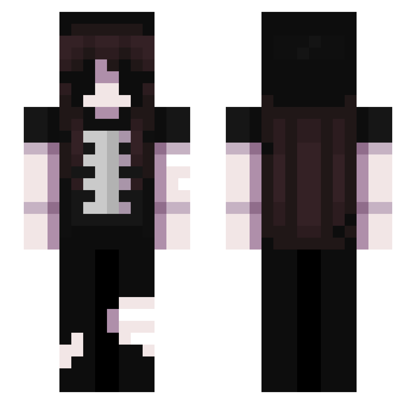 suprise_cutie Minecraft skin, front and back view