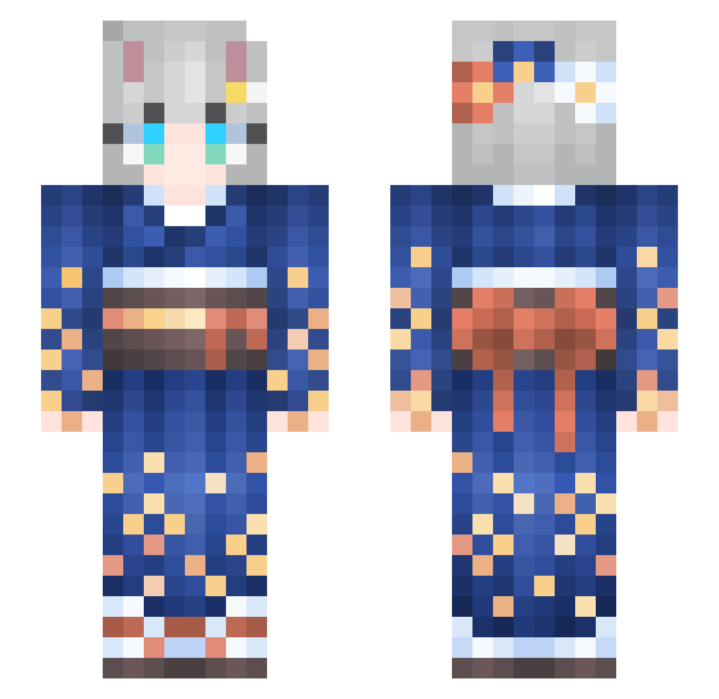 sabineko_427 Minecraft skin, front and back view