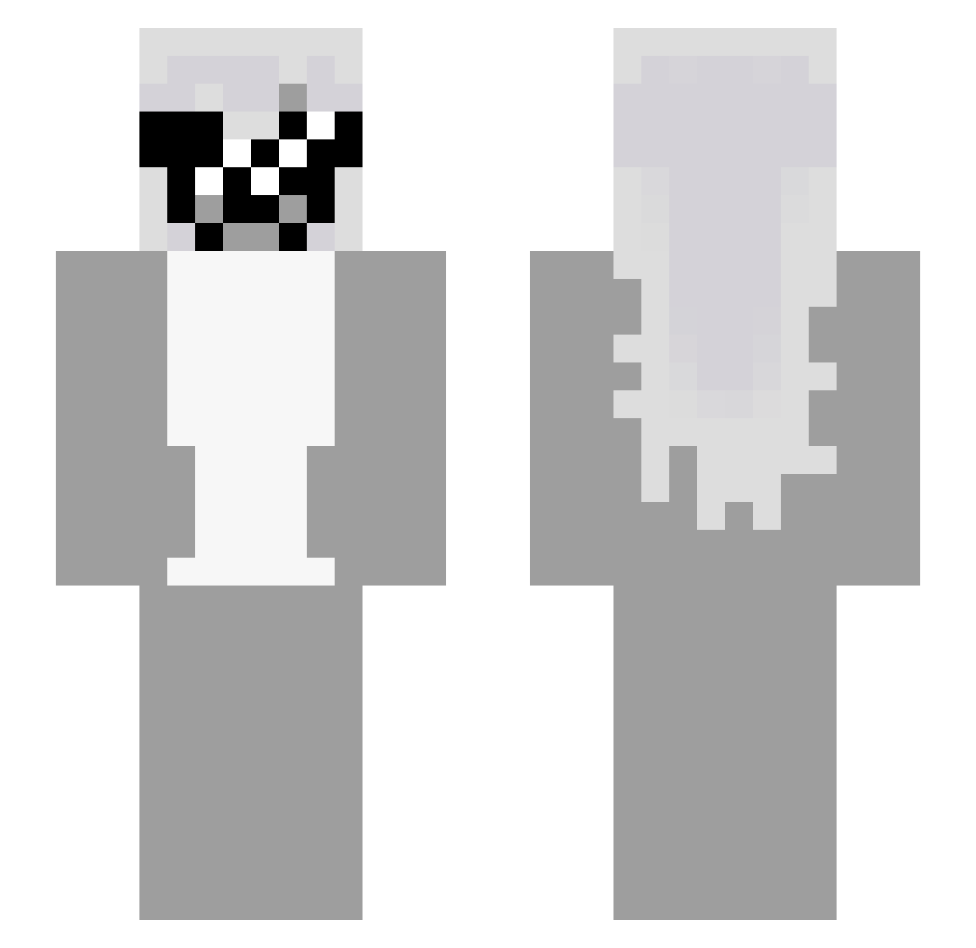 ebbigard Minecraft skin, front and back view