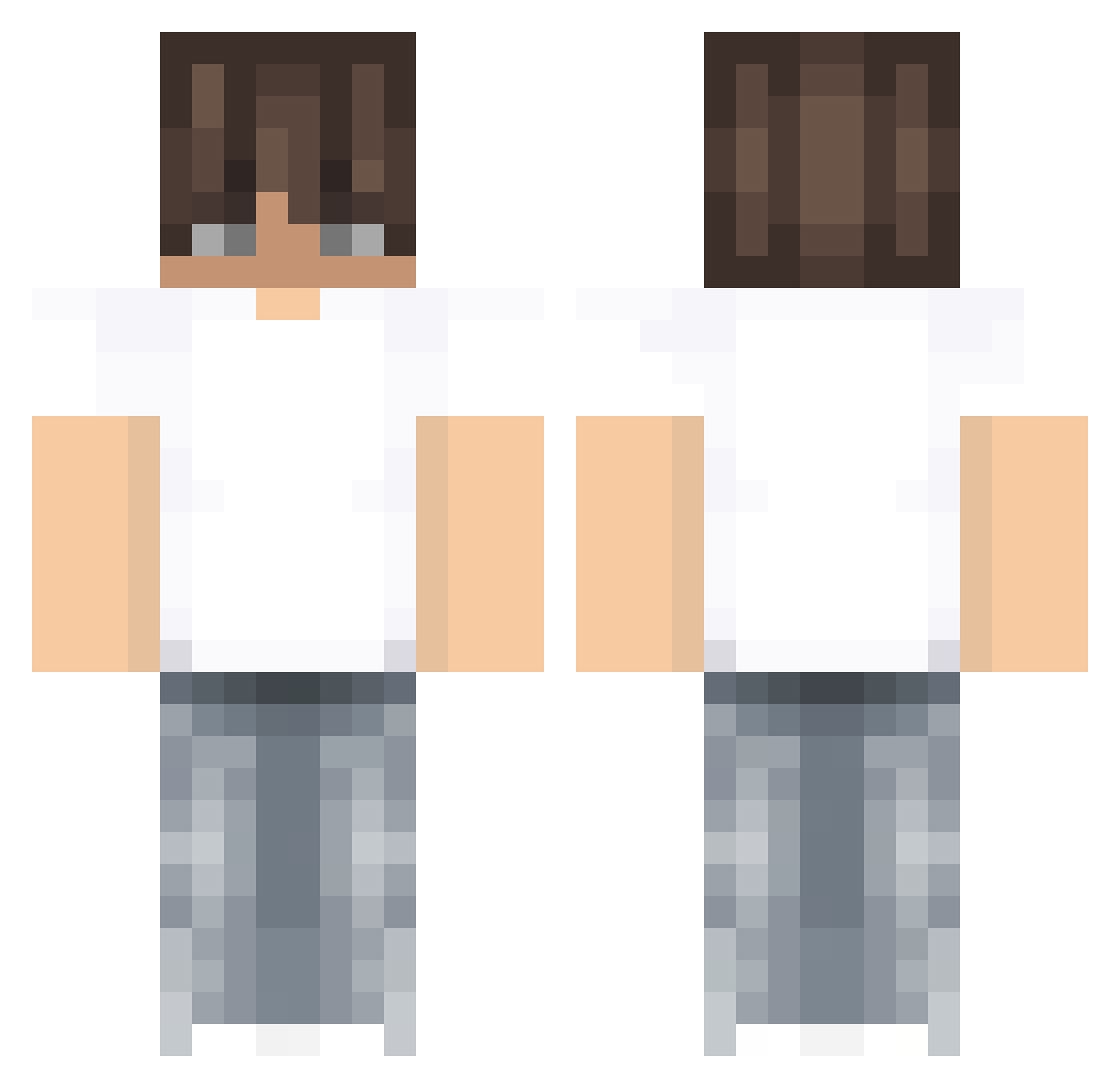 X_Lee Minecraft skin, front and back view