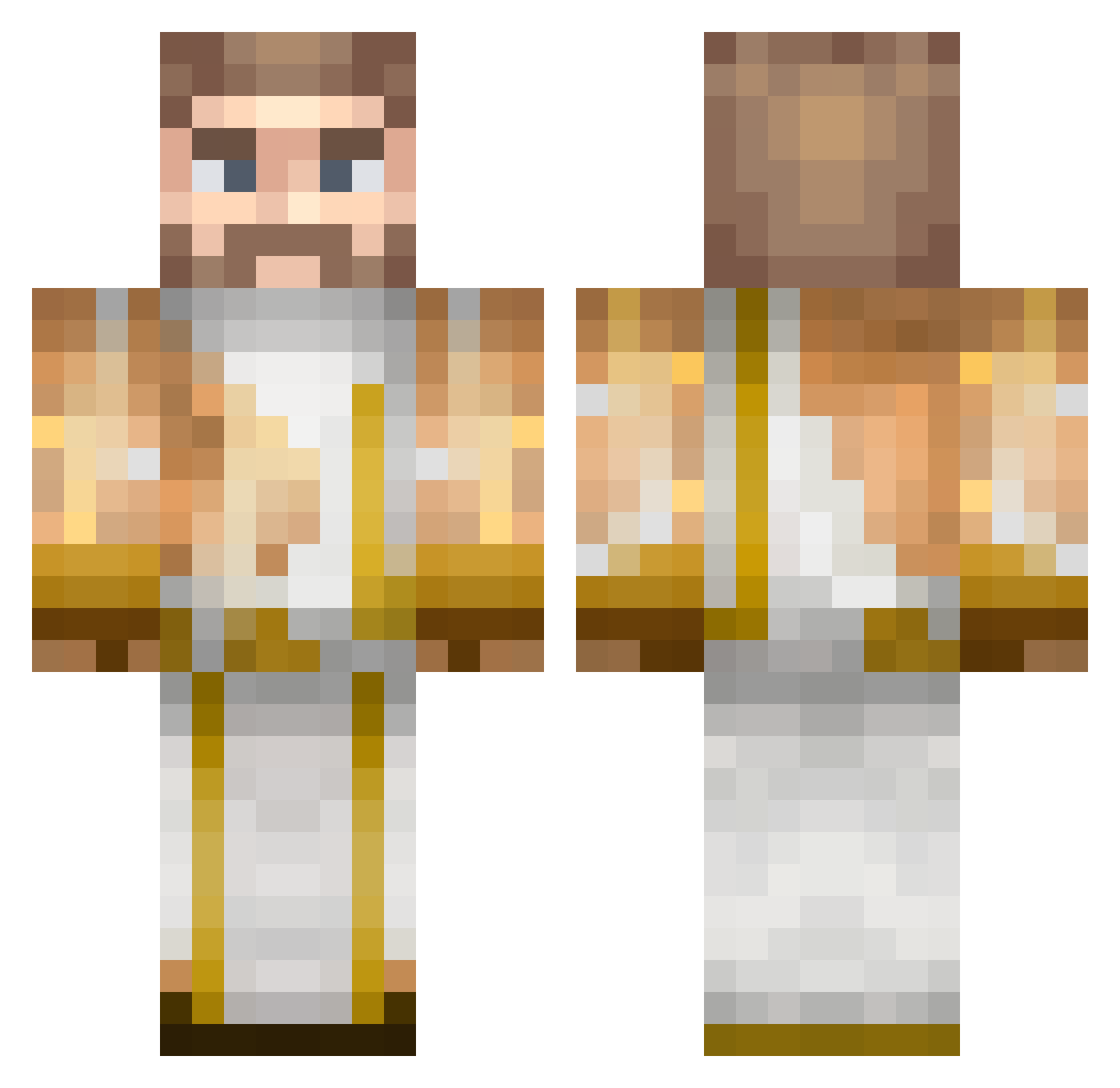 LW_Kydd Minecraft skin, front and back view
