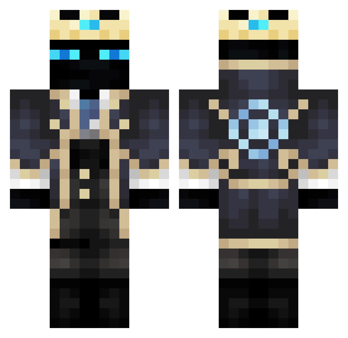 TektiticGnu5942 Minecraft skin, front and back view