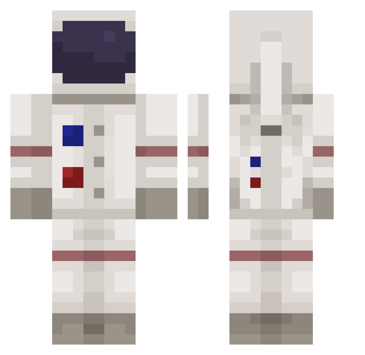 sagin681 Minecraft skin, front and back view