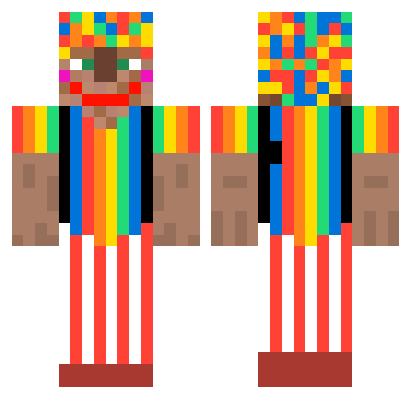 coHEN_YT Minecraft skin, front and back view