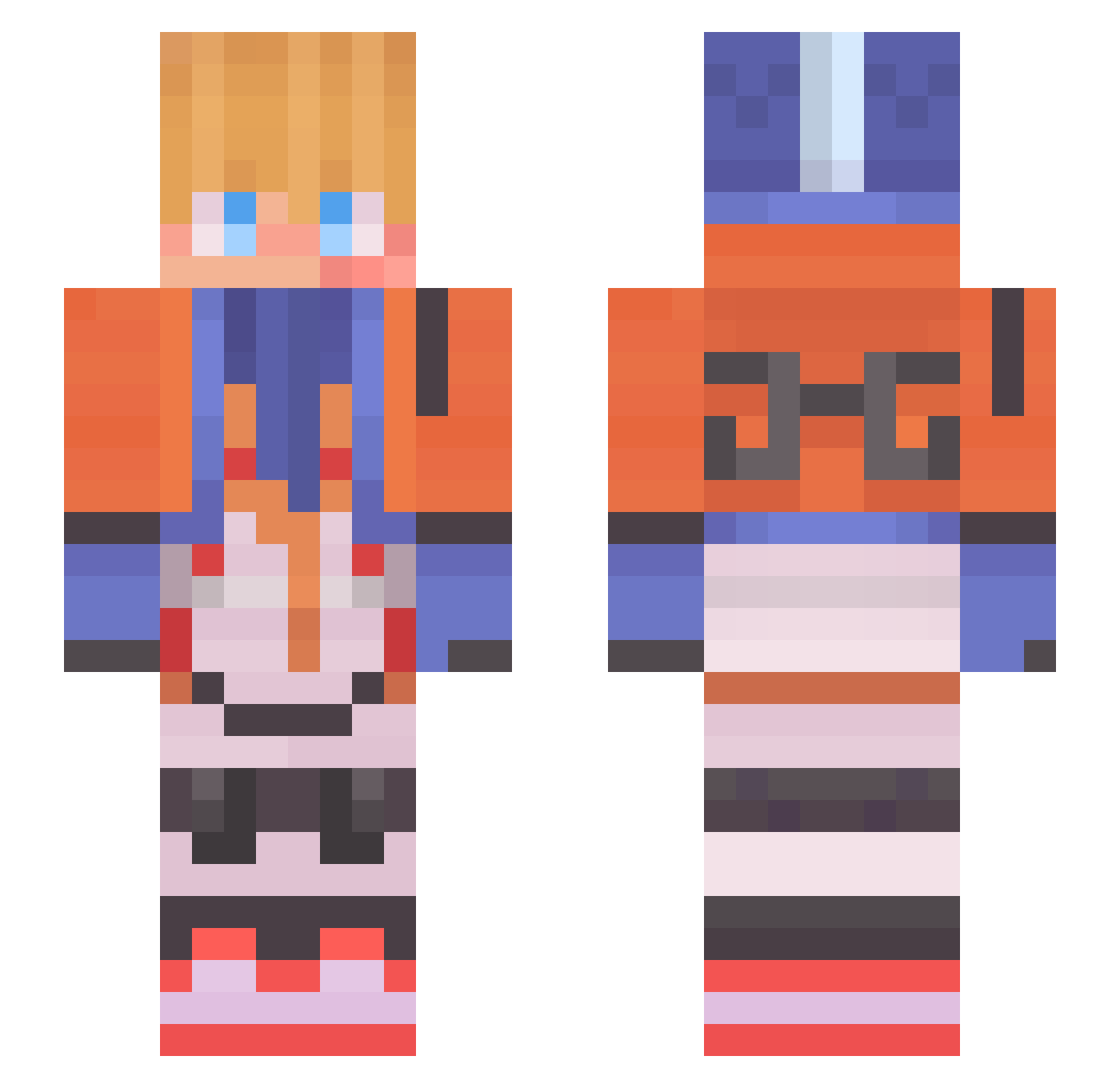 SMACKDAT_ Minecraft skin, front and back view
