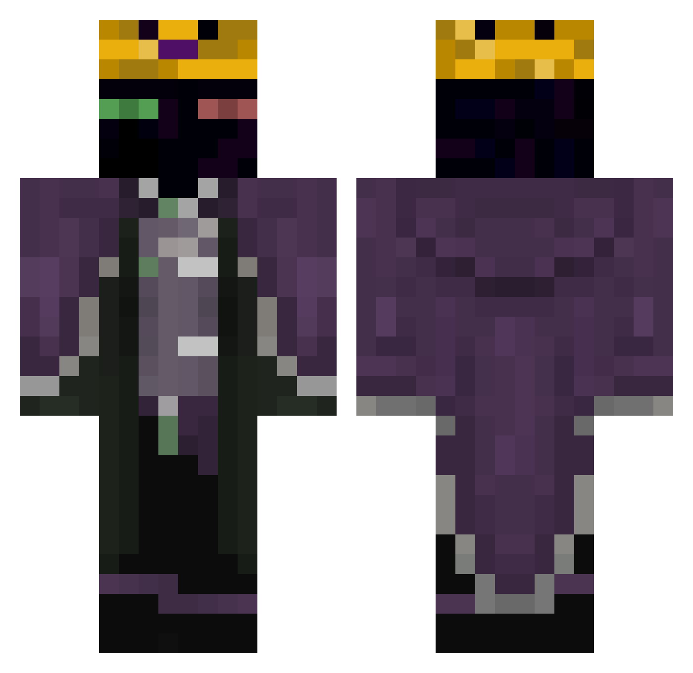 rppppppp Minecraft skin, front and back view