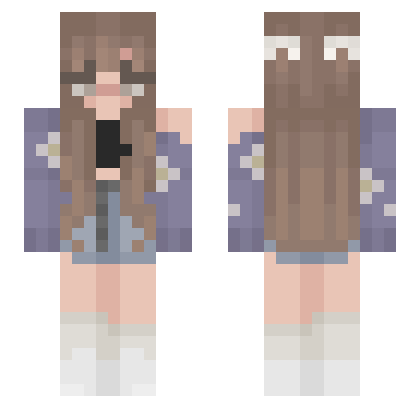 Anpan__ Minecraft skin, front and back view