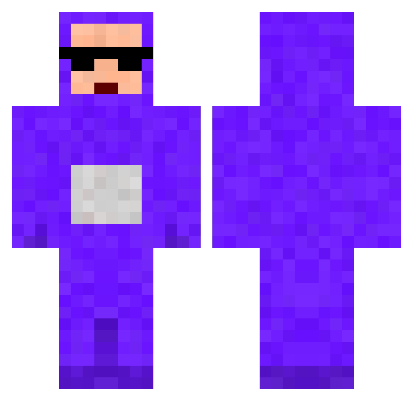 kalabakimlgpro Minecraft skin, front and back view