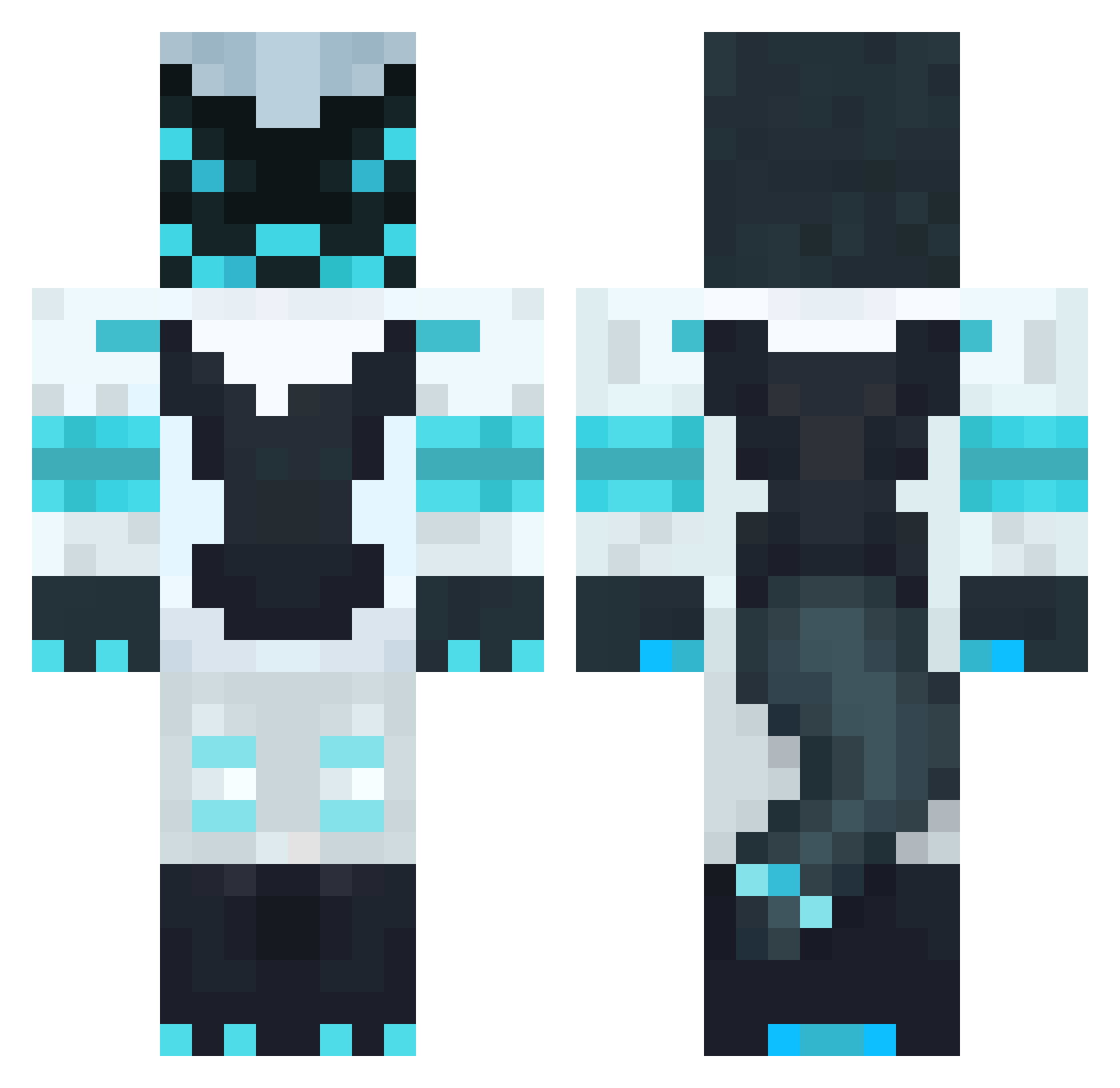 suosaari Minecraft skin, front and back view