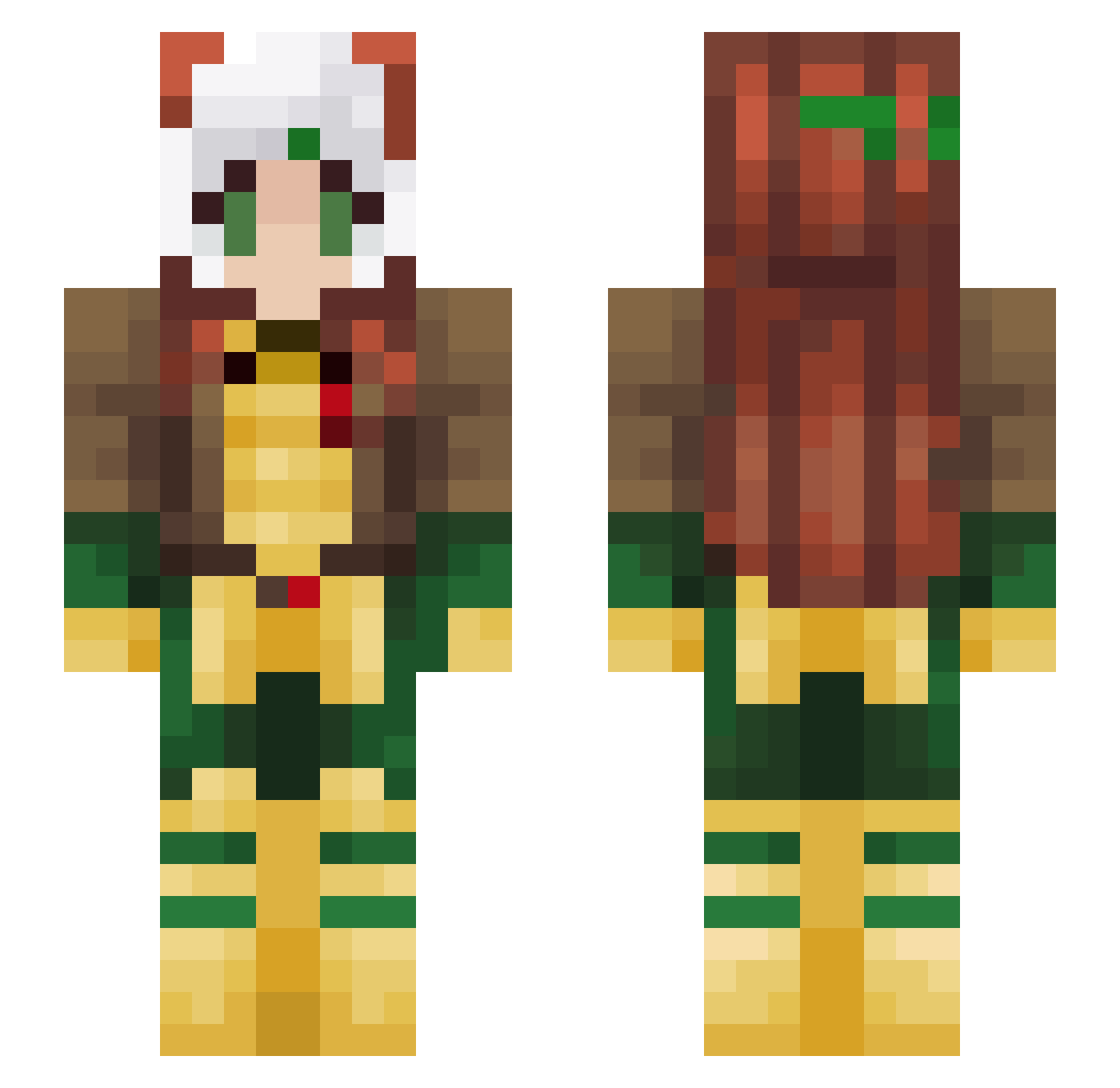 tortaBBLdemon67 Minecraft skin, front and back view