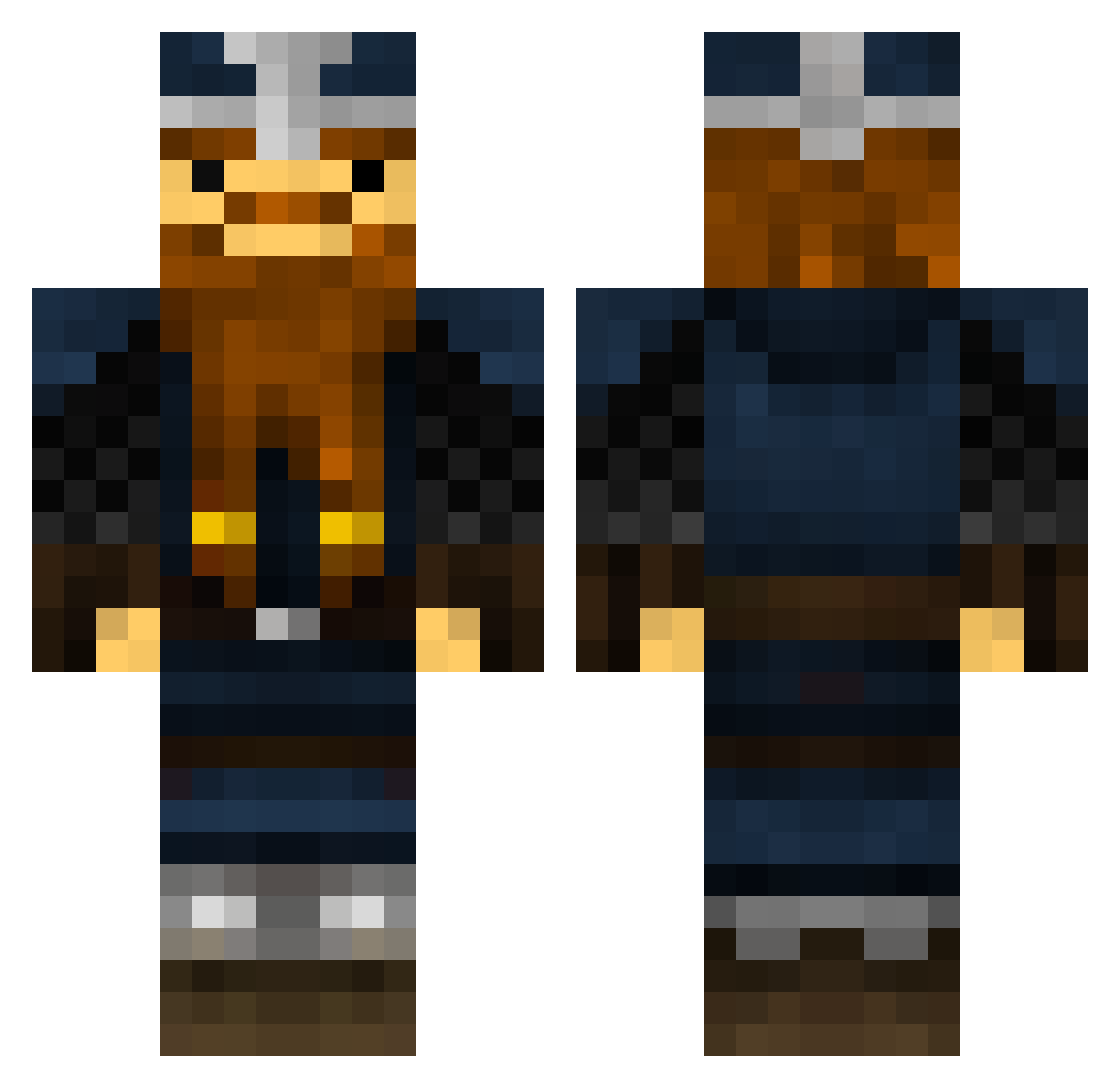 florri Minecraft skin, front and back view