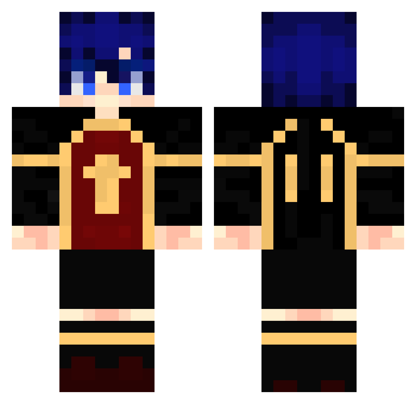 Skyrizap - blue exorcist Minecraft skin