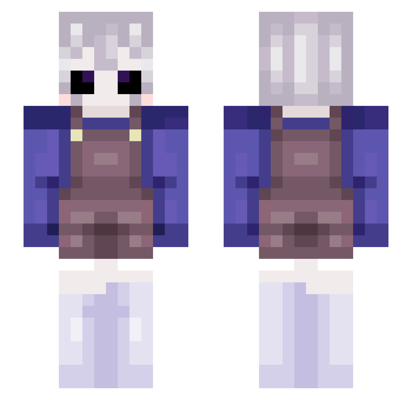 xxSt4r_Dustxx Minecraft skin, front and back view