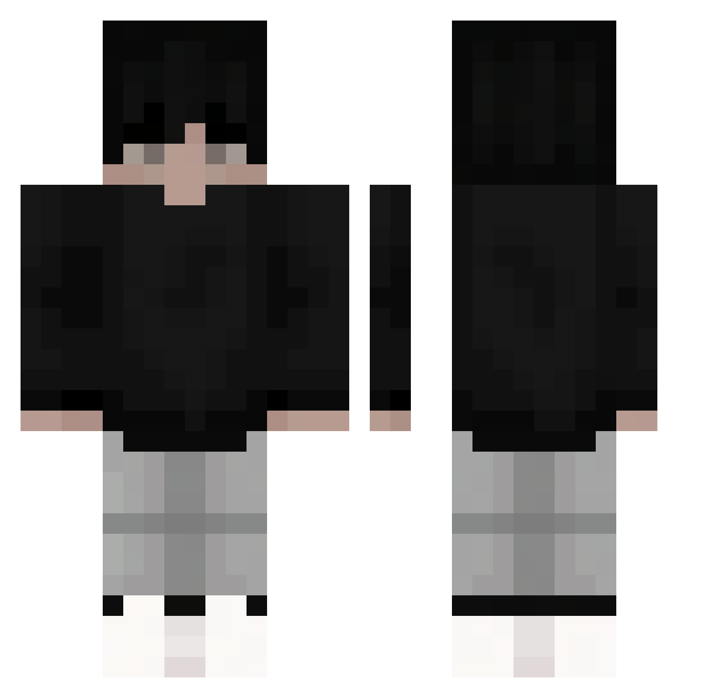 BraydenBoy18 Minecraft skin, front and back view