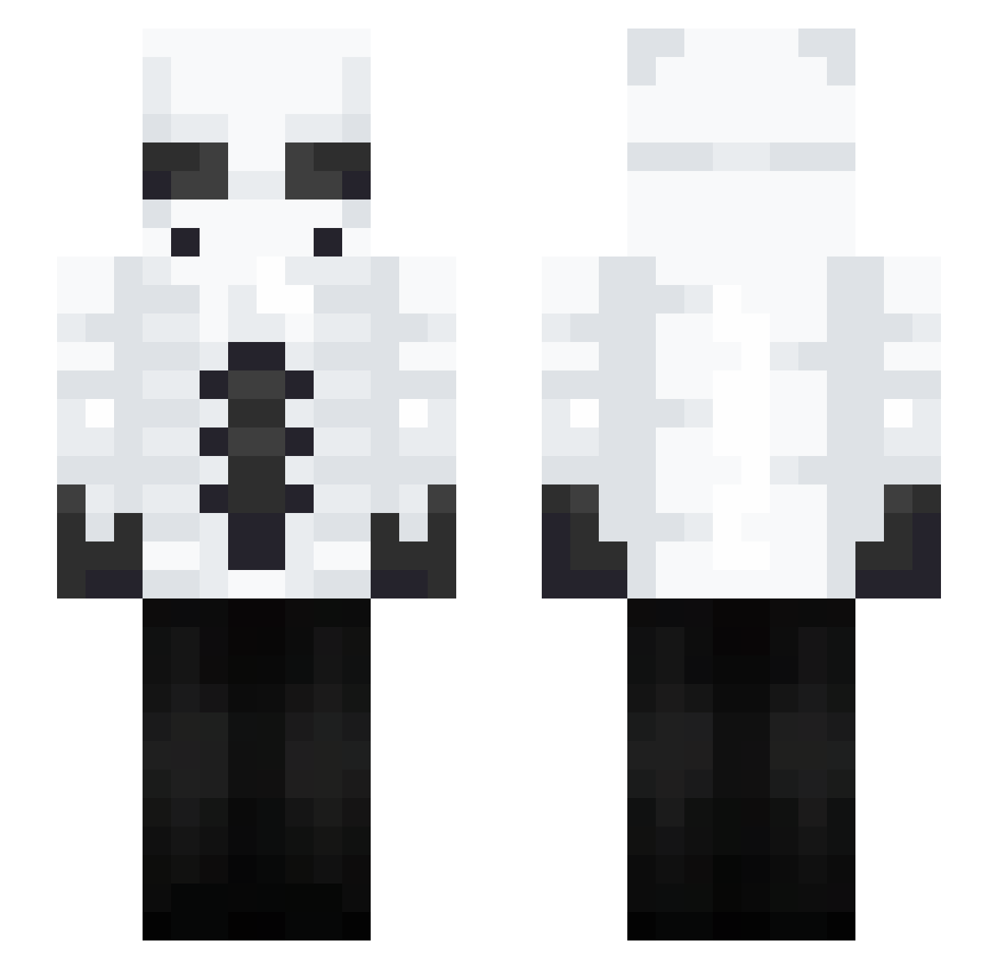 wieder_ Minecraft skin, front and back view
