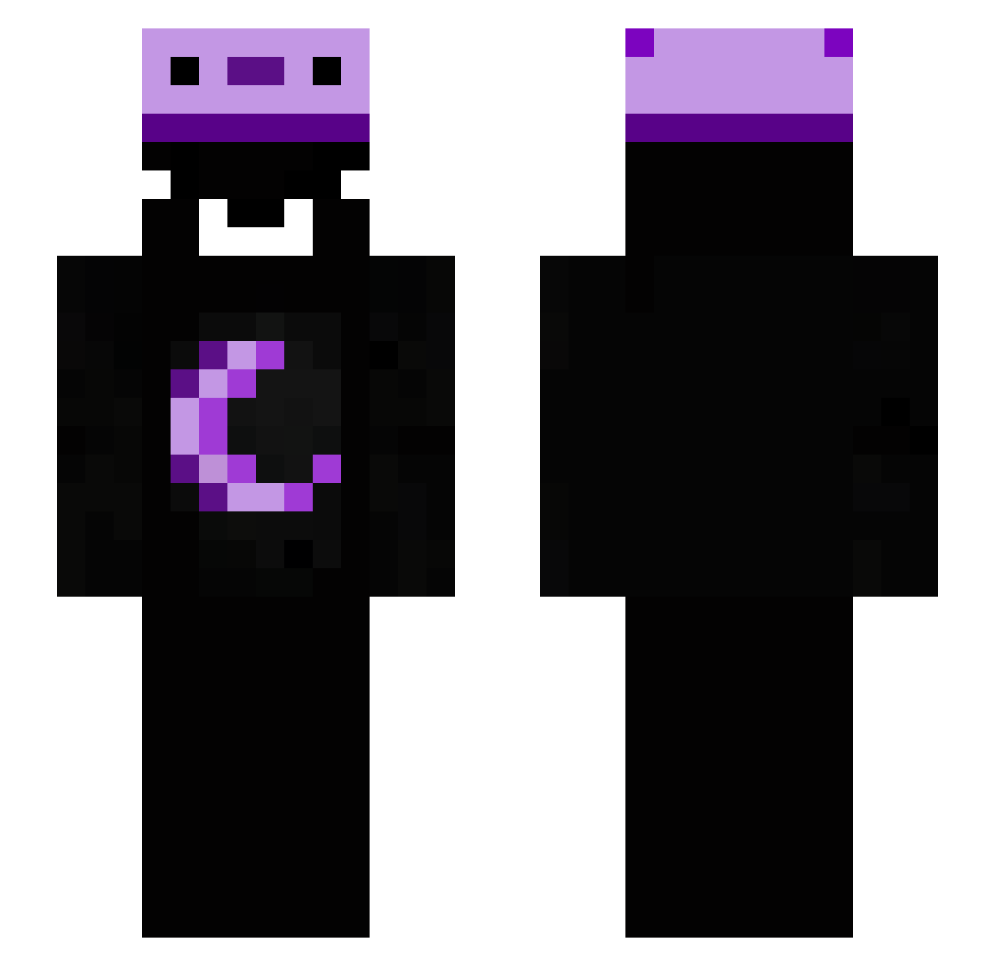 ProTdawg88 Minecraft skin, front and back view
