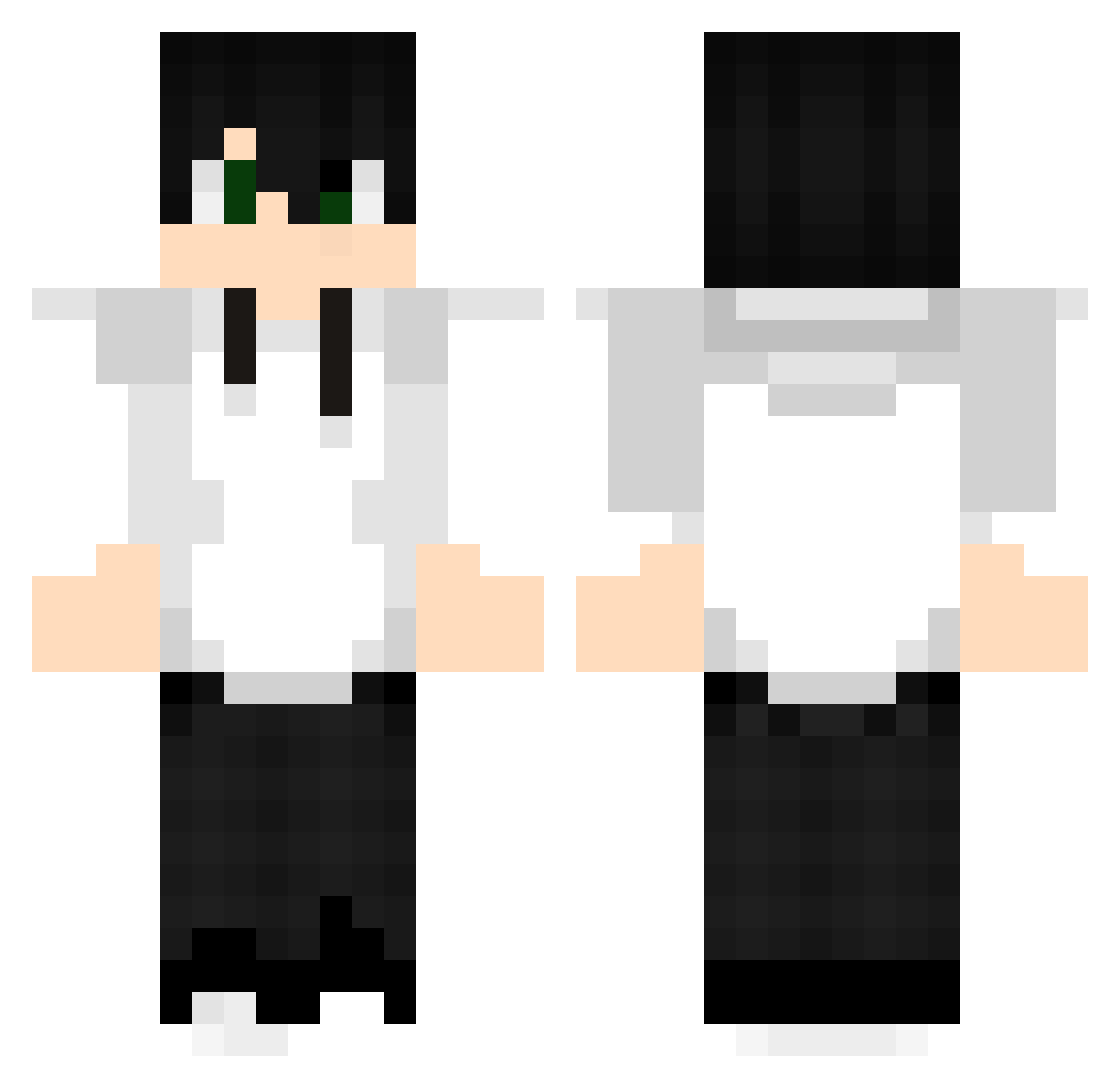 Tinoooooo Minecraft skin, front and back view