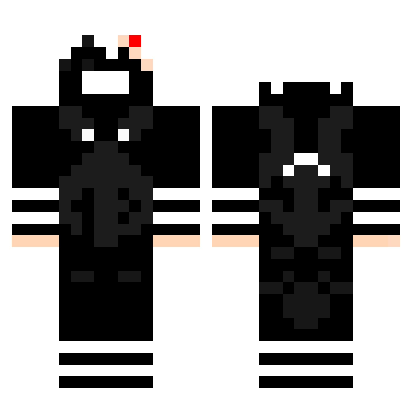XiYue_TW Minecraft skin, front and back view