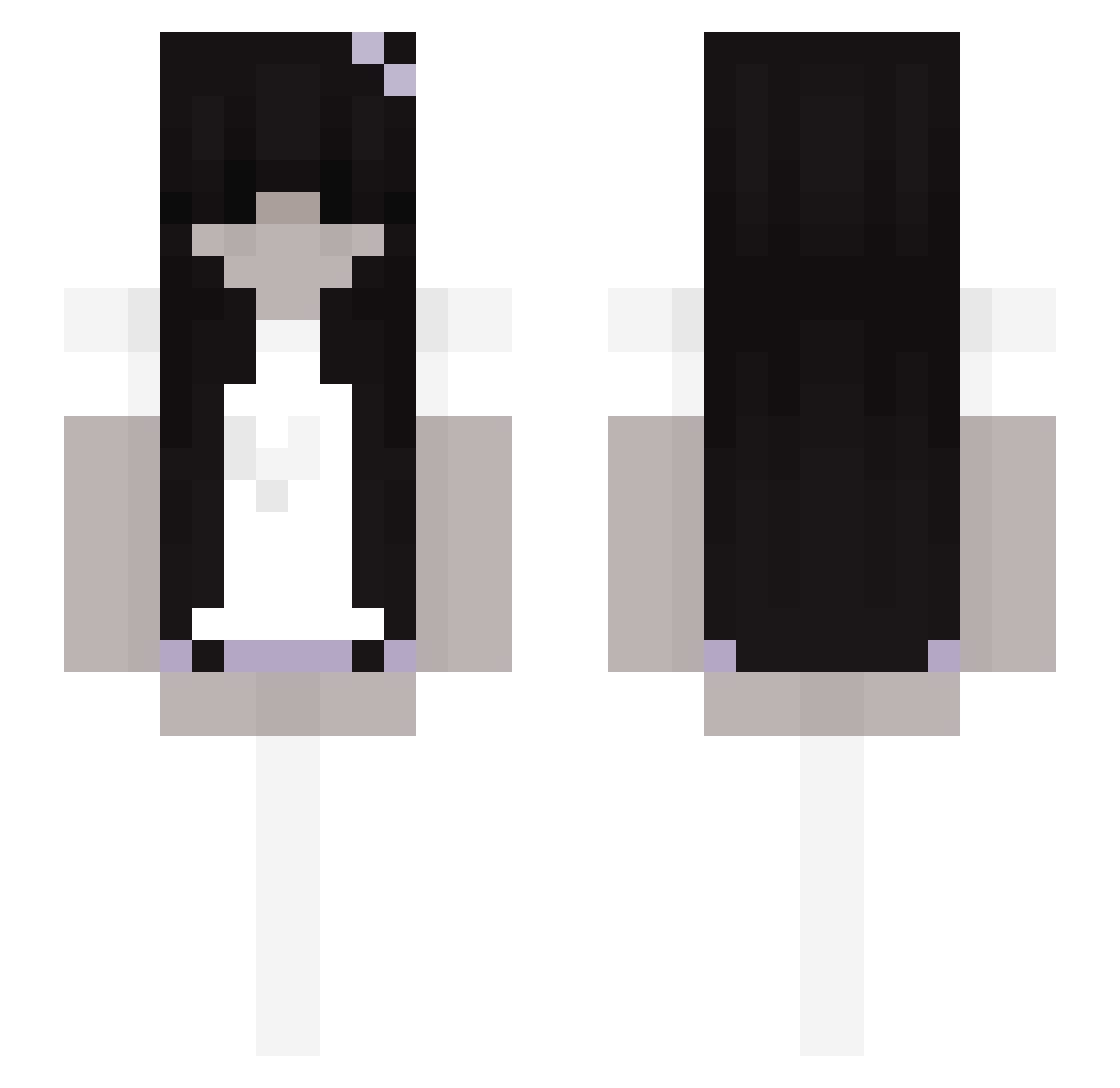 MalyKurczak123 Minecraft skin, front and back view