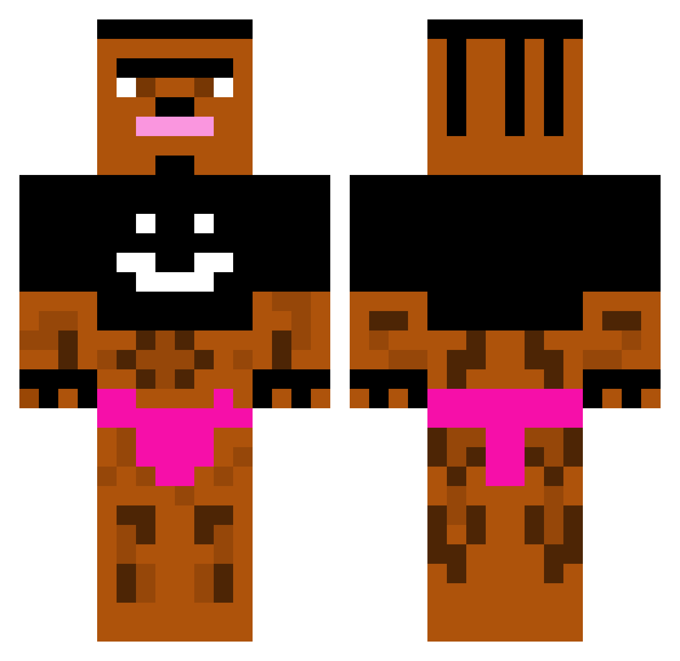 ChefJeph Minecraft skin, front and back view