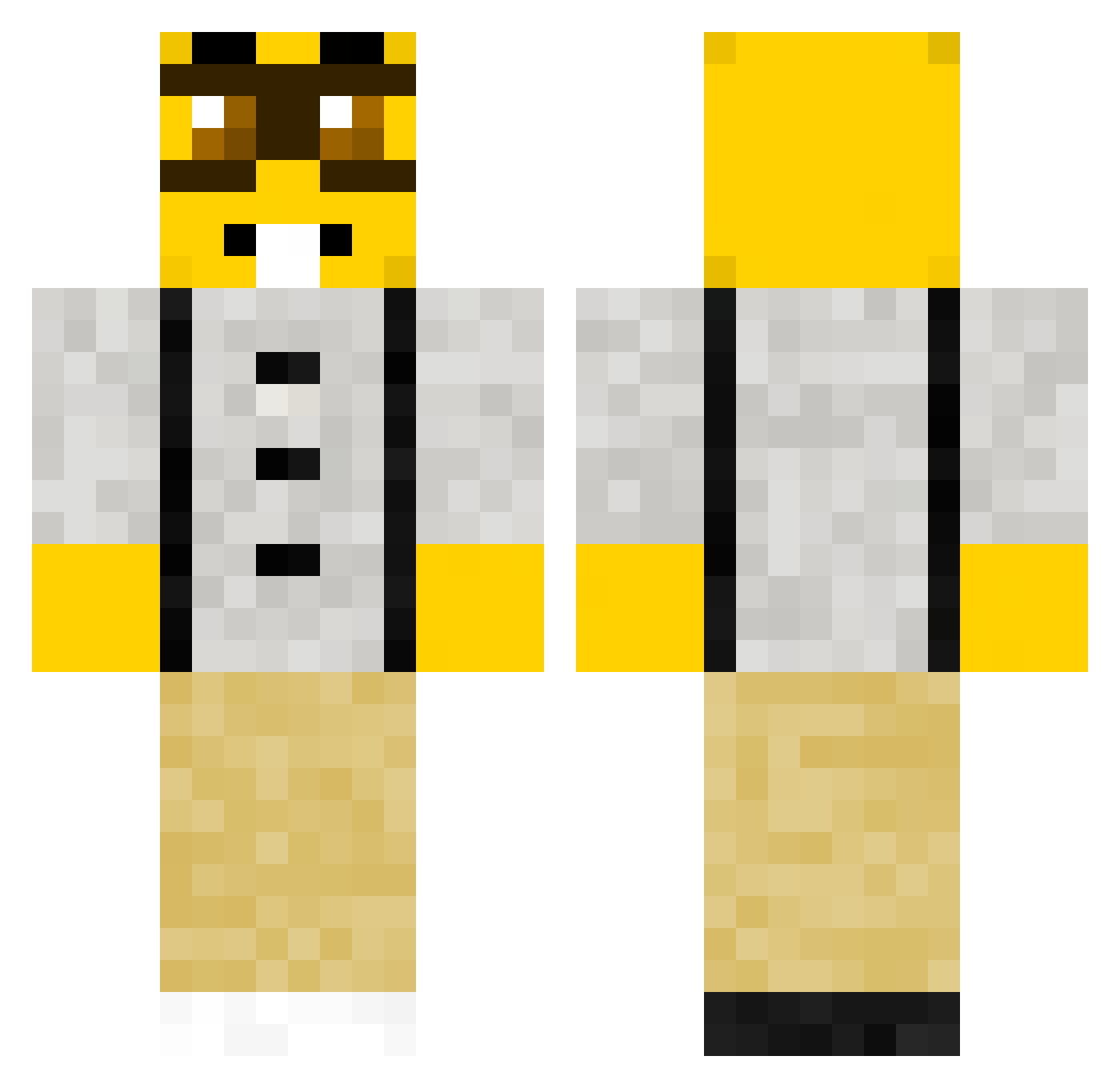 whichryan Minecraft skin, front and back view
