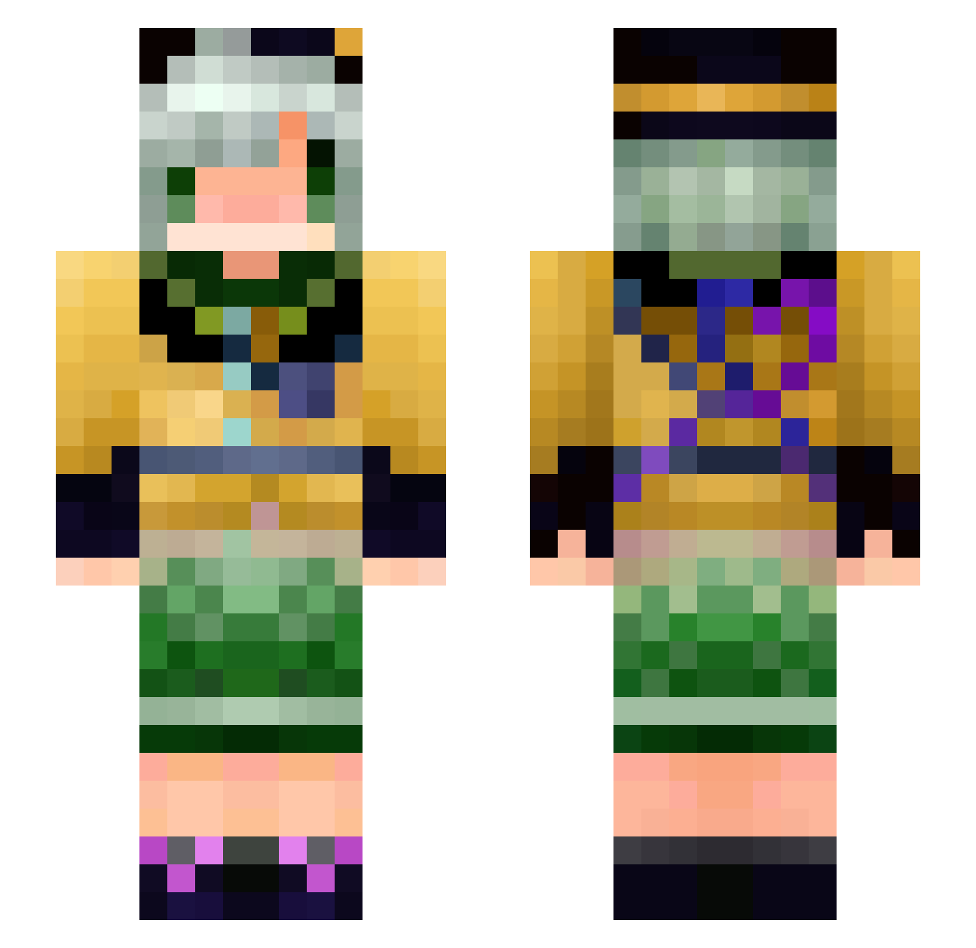 kintama_ch Minecraft skin, front and back view