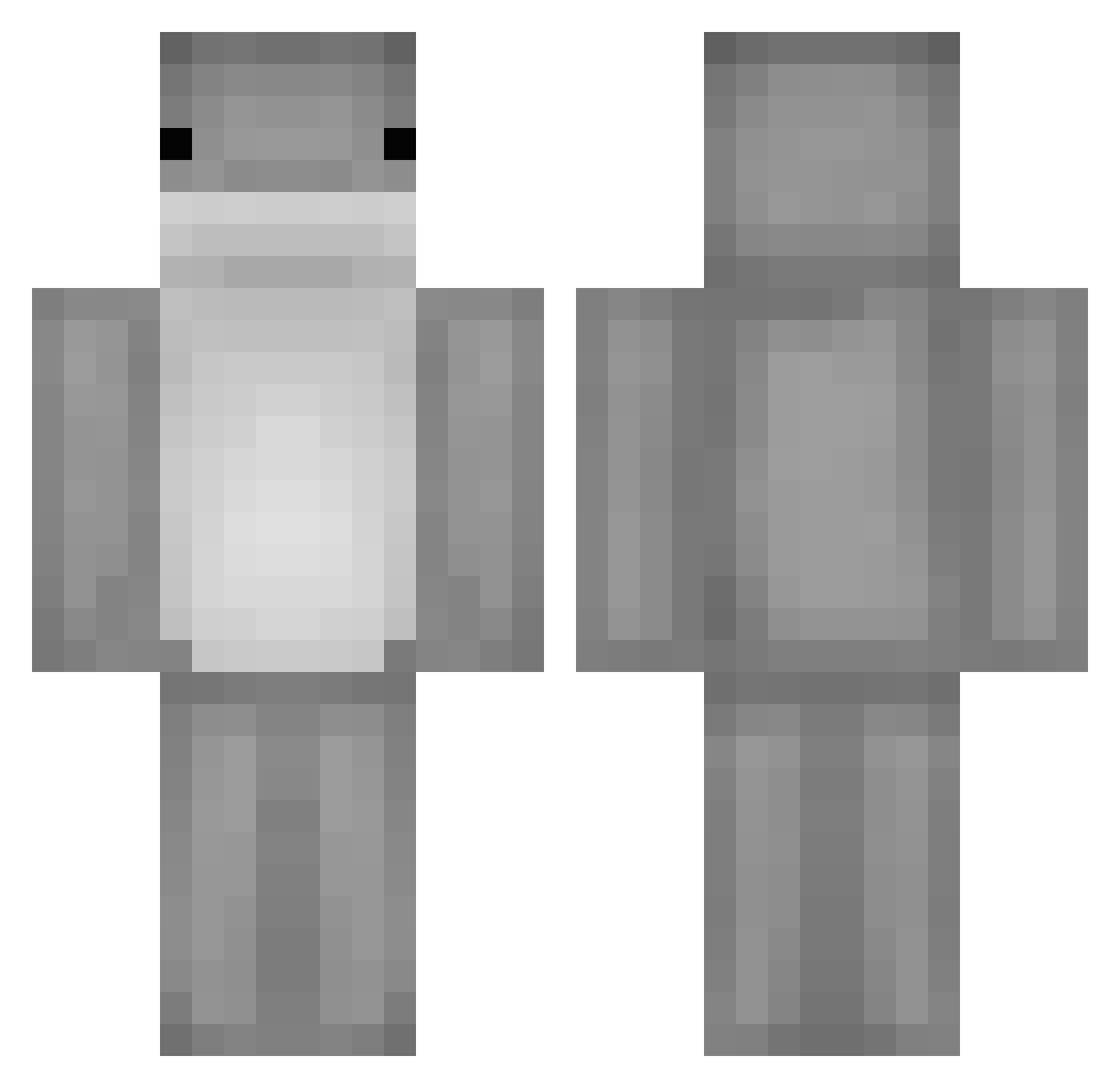 BillyBobbyJoe1 Minecraft skin, front and back view