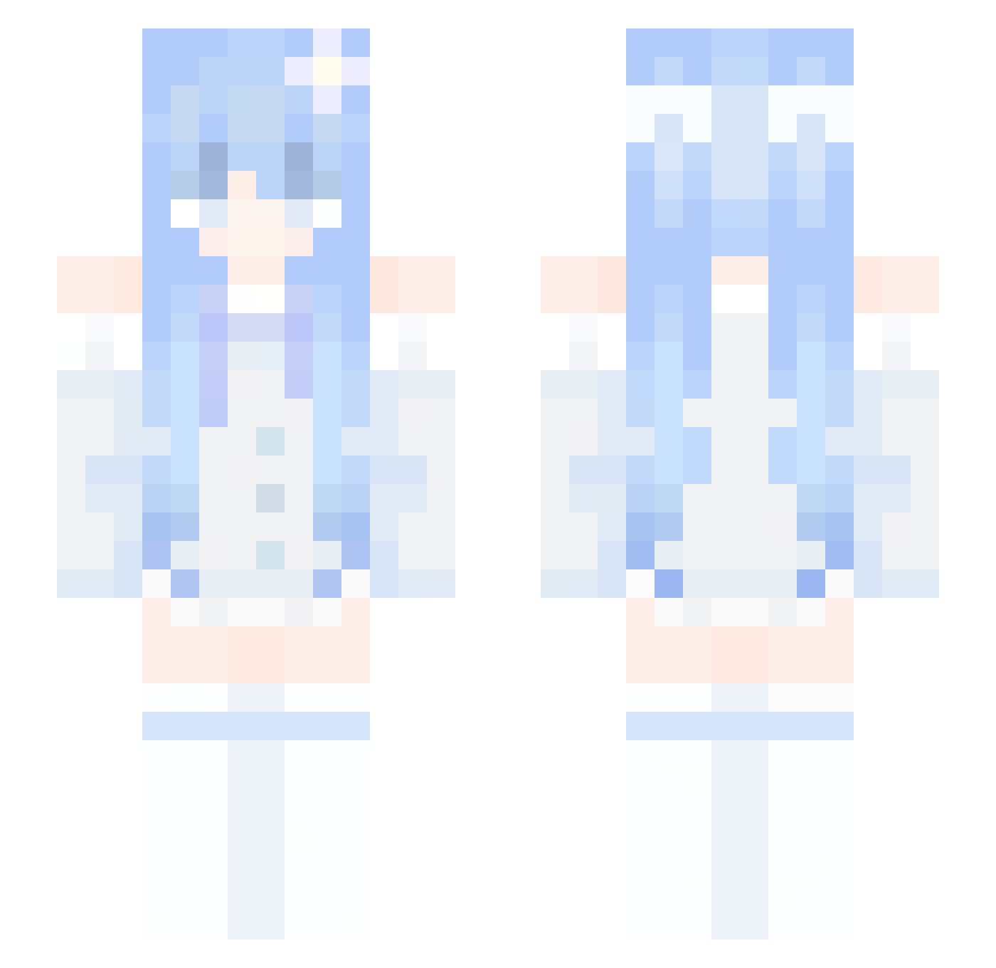 lloathe Minecraft skin, front and back view